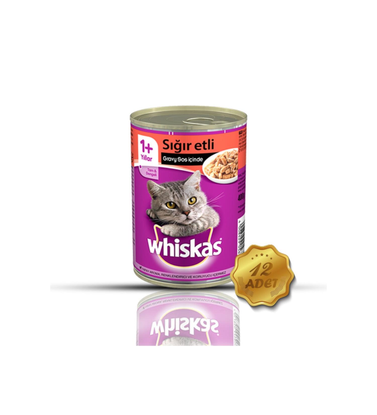 Whiskas Canned Cat Food Varieties Mixed 400 Gr 12 Pieces