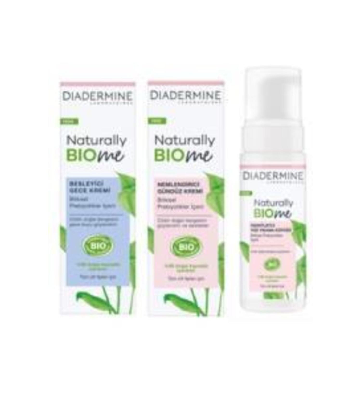 Diadermine Naturally Biome Moisturizer 3-Piece Set