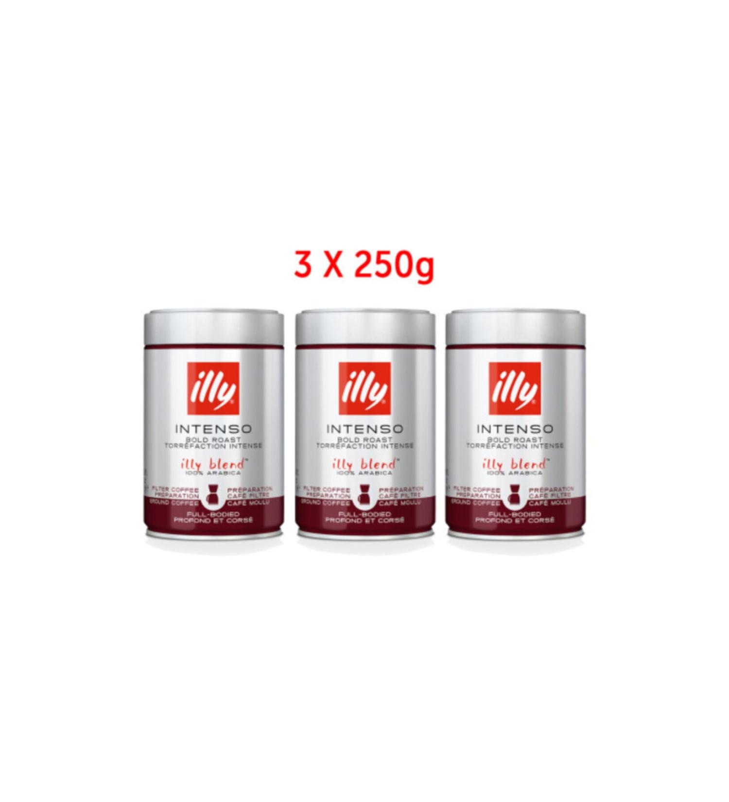 illy Filter Coffee (3x250gr) Dark Roast