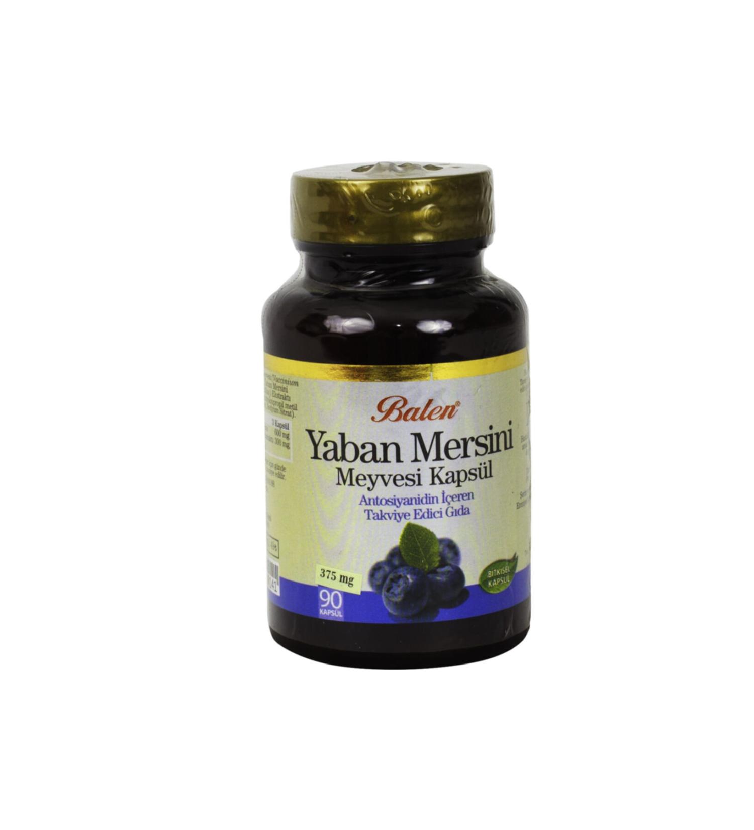 Balen Blueberry Fruit Capsule 375 Mg X 90 Capsules