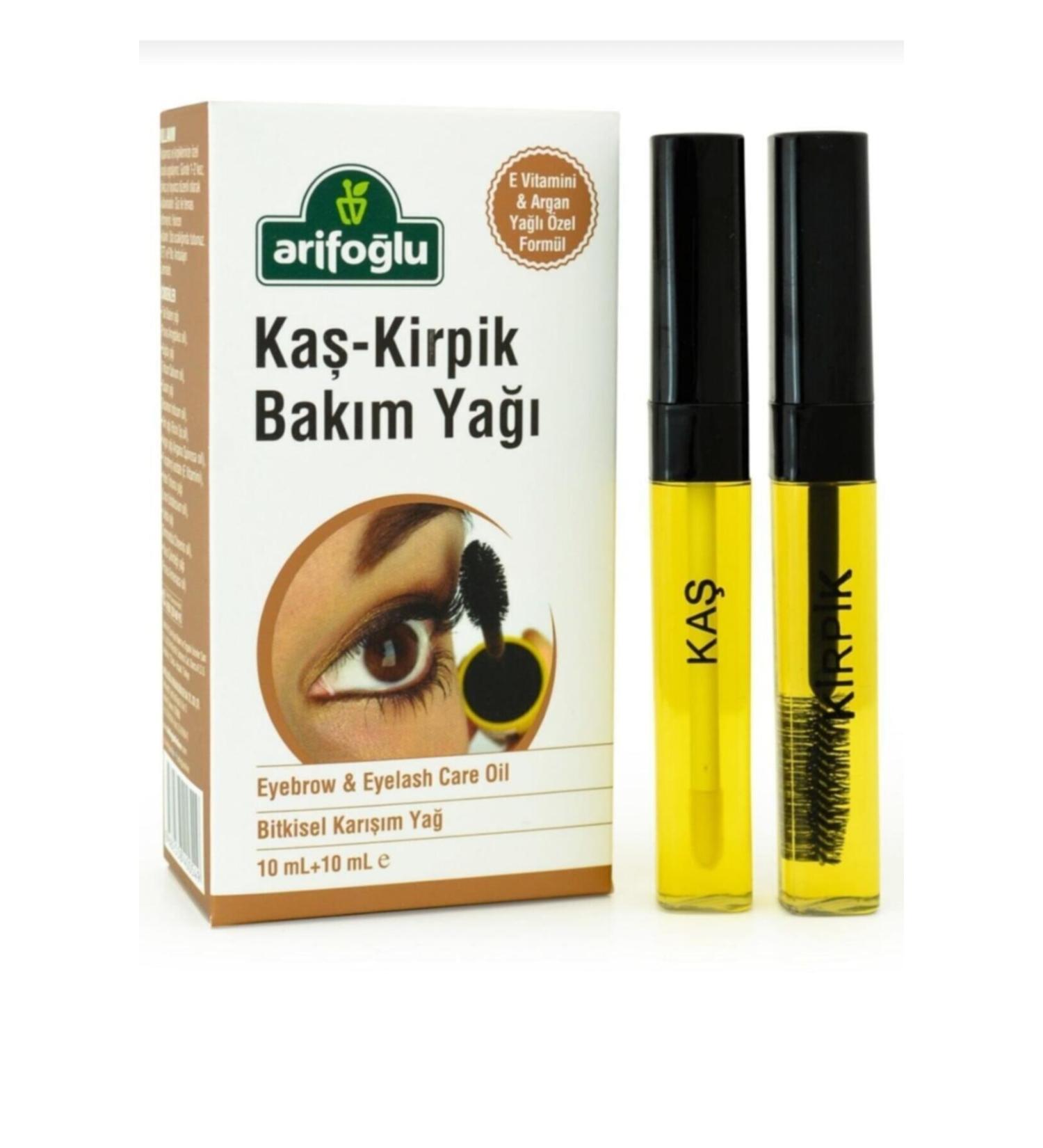 Arifo lu Eyebrow Eyelash Care Oil 10 Ml + 10 Ml (Special Formula with Vitamin E & Argan Oil)
