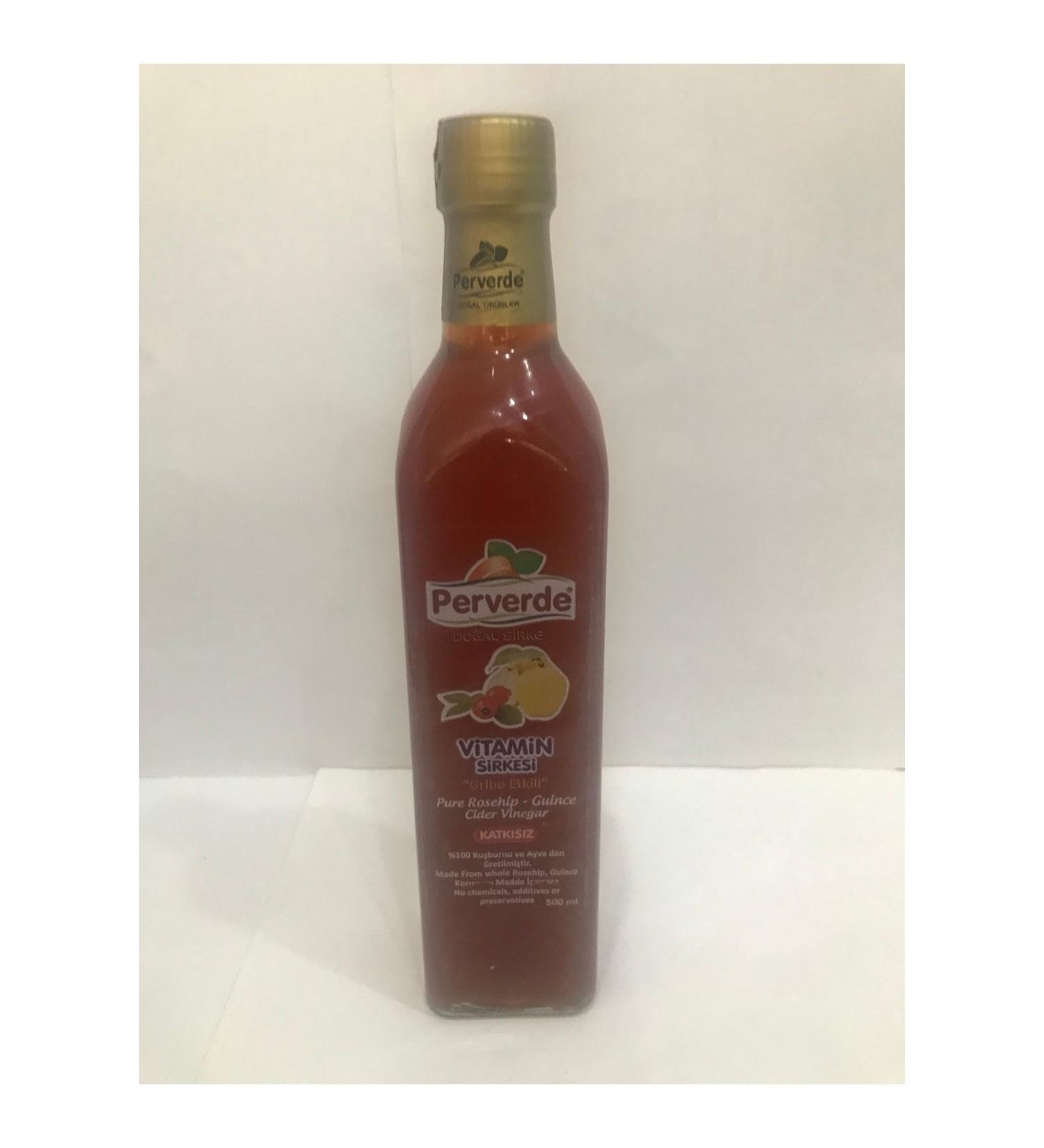 K yevi K yevi Natural Additive-Free Vitamin 0 Rosehip and Quince Vinegar