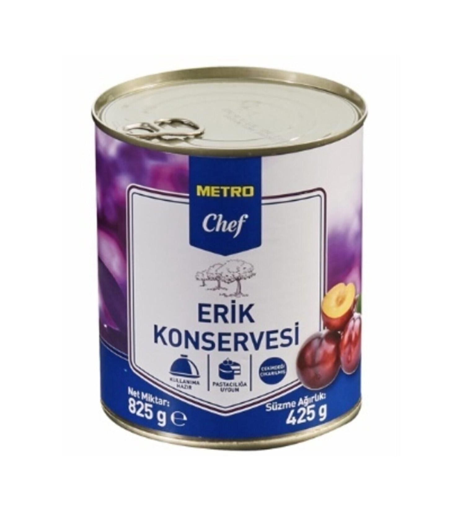 Metro Chef Canned Plums 825 gr Seedless