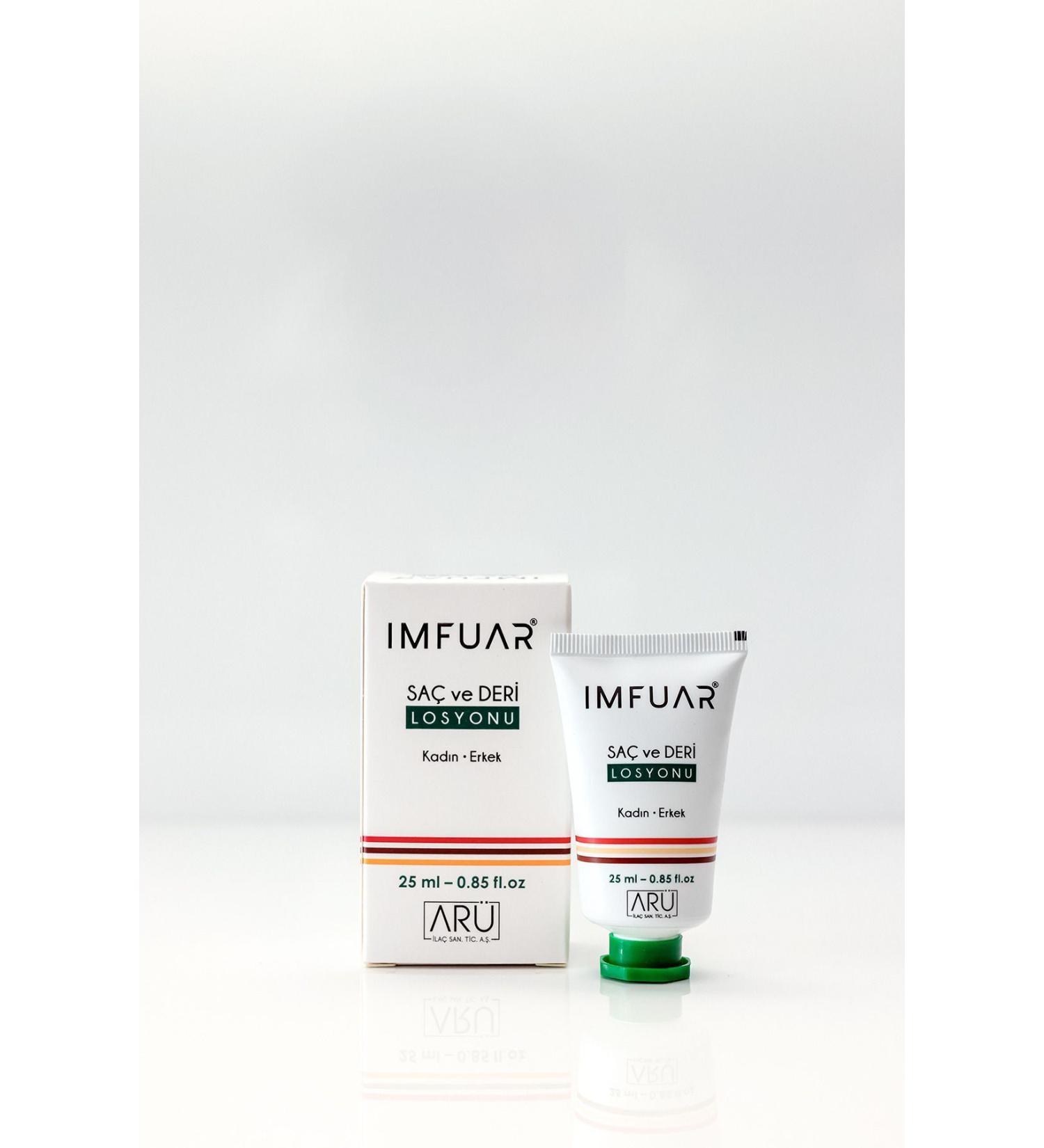 IMFUAR HAIR AND SKIN LOTION 25 ML / ECZEMA / PSORIASIS / FUNGUS / SEBORRHEA DERMATITIS - Buy Online on GoSupps.com