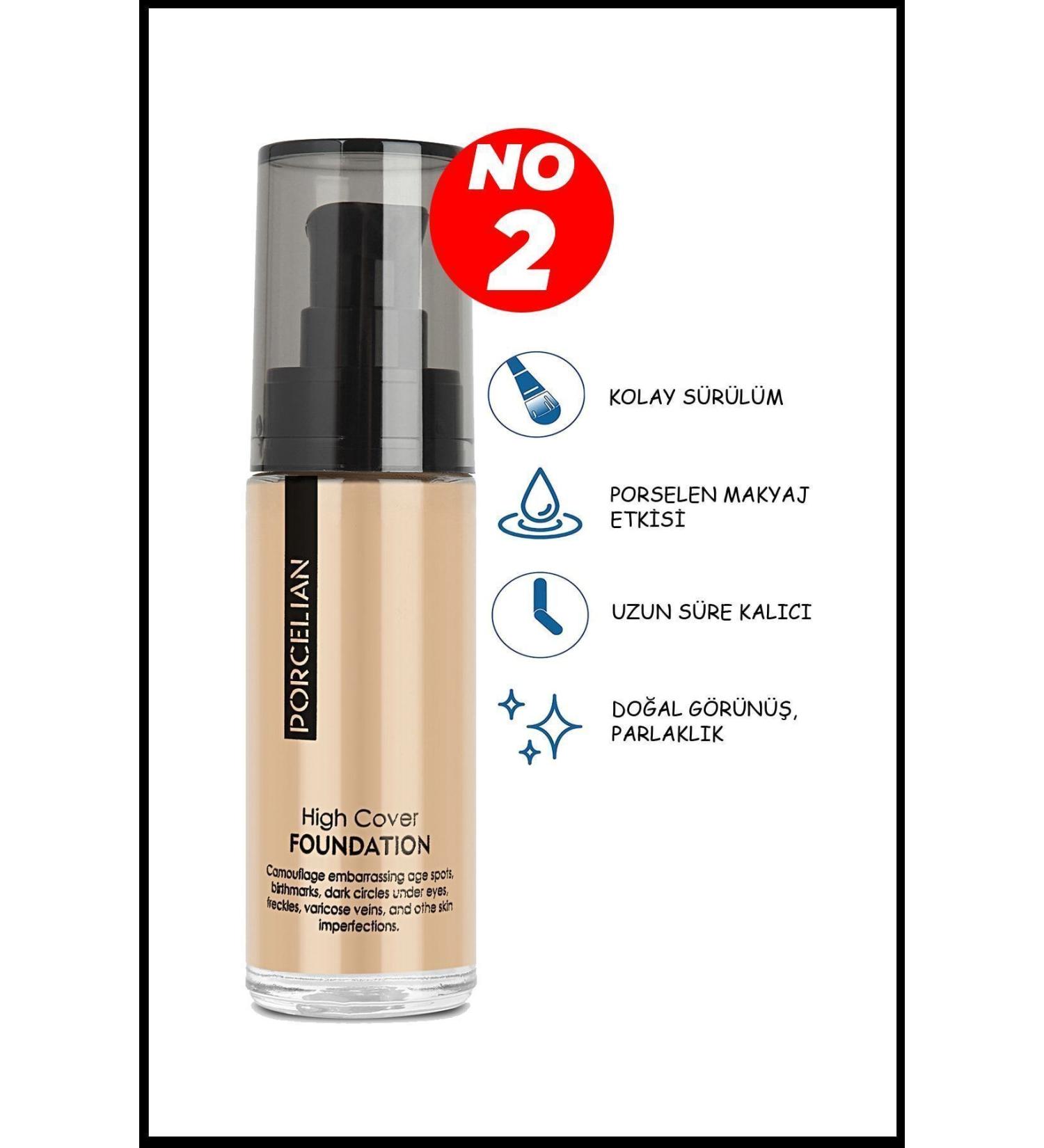 Gtir Beauty High Cover High Coverage Effect Porcelain Foundation No-2 - Buy Online on GoSupps.com