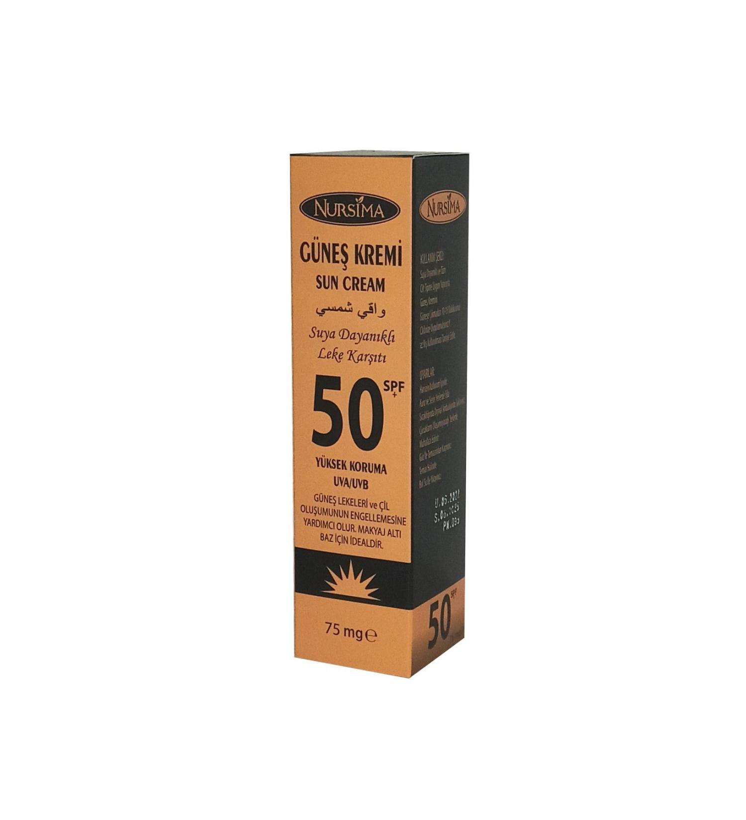 Nursima Findit Sun Cream 50 Spf+ 75 Mg