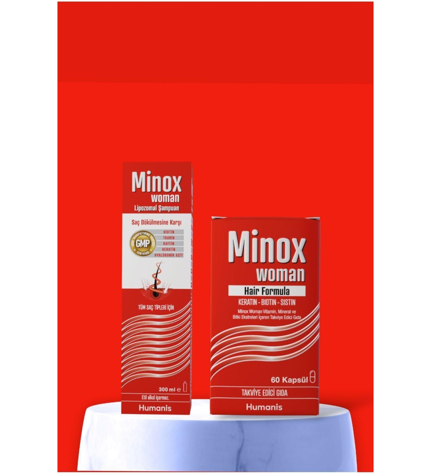 Humanis Minox Woman Liposomal Shampoo 300ml Minox Woman Hair Capsule