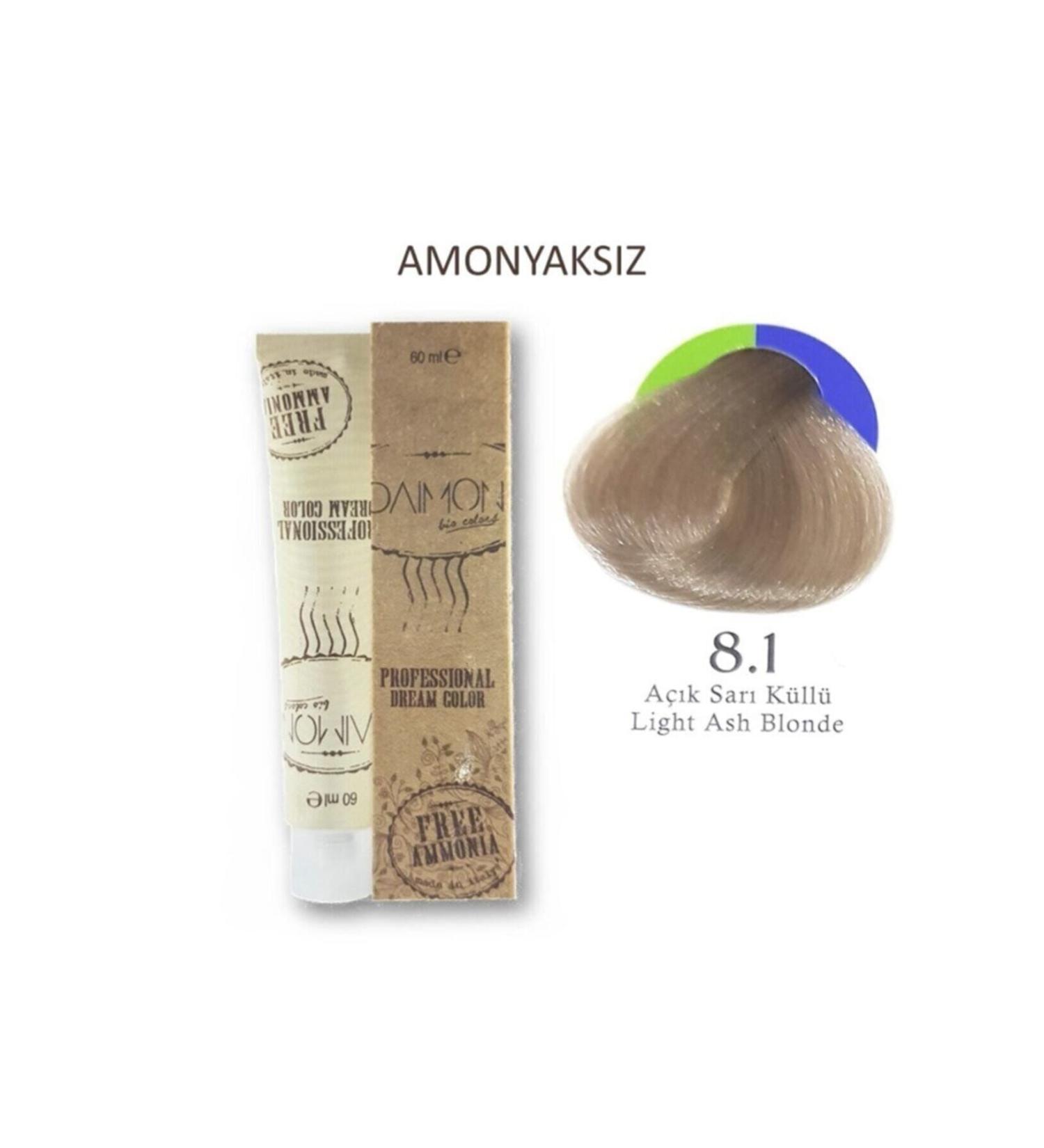 DAIMON Fa Ammonia-Free Hair Dye 8.1 Light Blonde Ash
