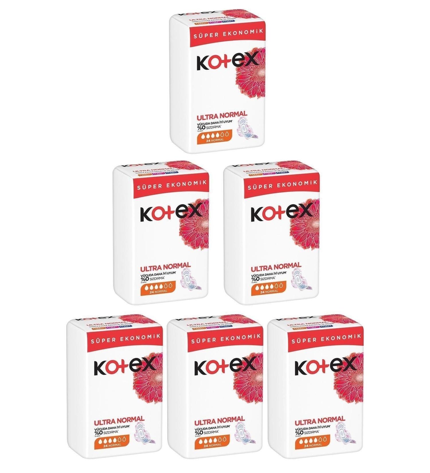 Kotex Ultra Sanitary Pad Super Economic Normal 24 x 6 Pcs