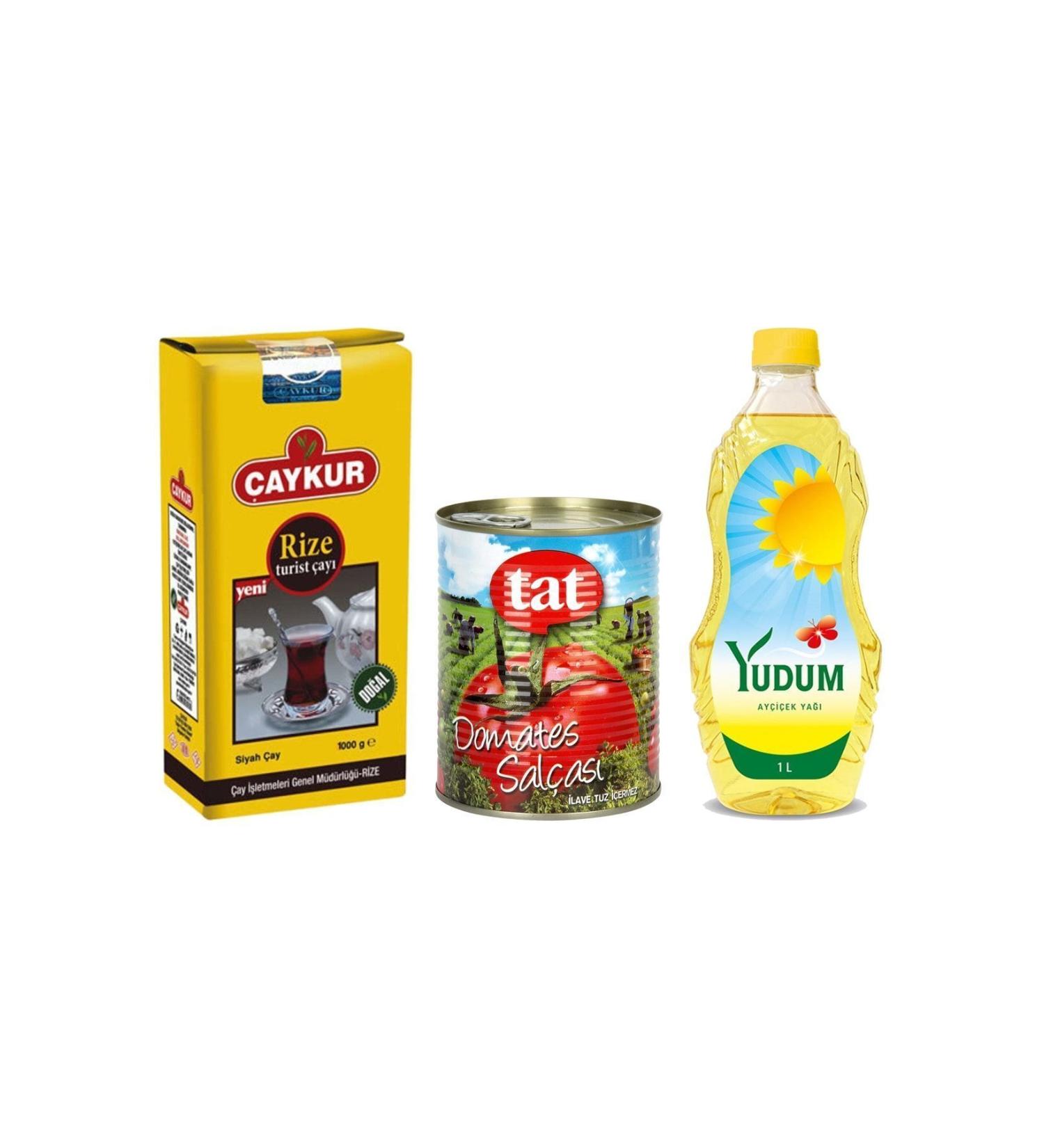 Yudum Oldcity Auto and Food aykur Rize 1kg Tat Tomato Paste 830gr Sunflower Oil 1lt