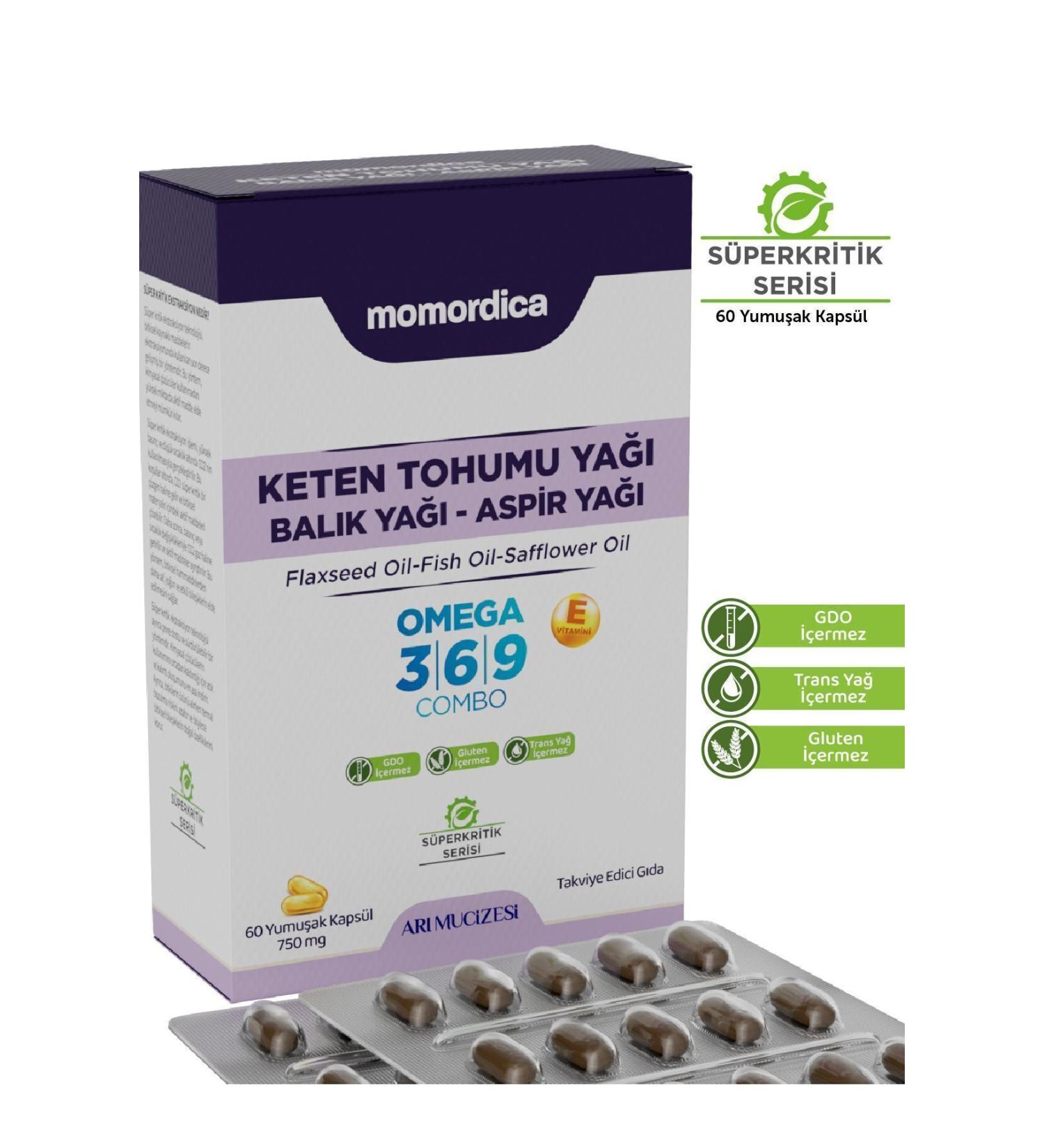 MOMORDICA Linseed Oil Softgel - 60 Capsules - Buy Online on GoSupps.com