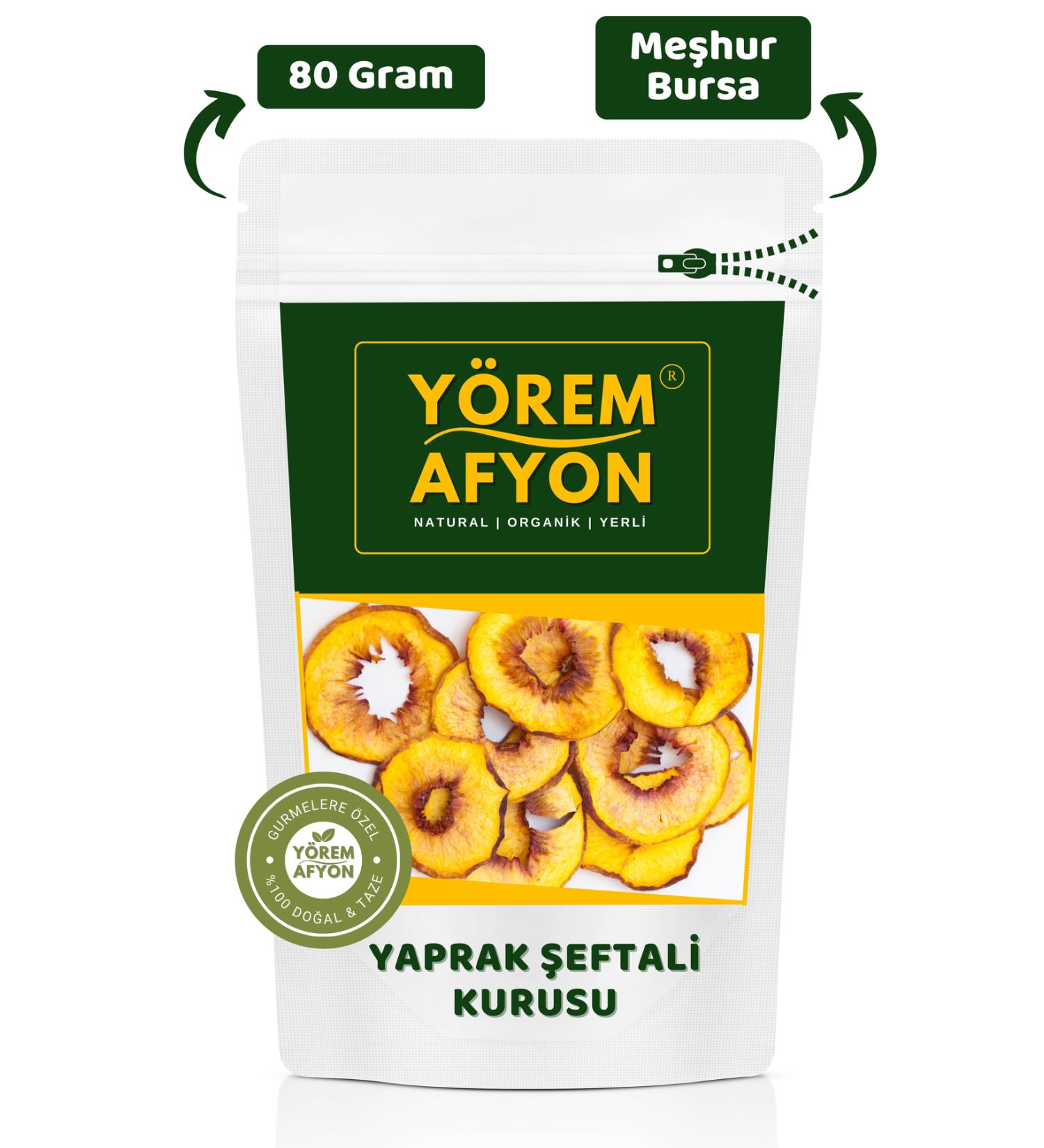 G l ehre Y rem Afyon Famous Bursa 0 Fruit Gluten-free Nutritious Dried Leaf Peach Chips | 80Gr.