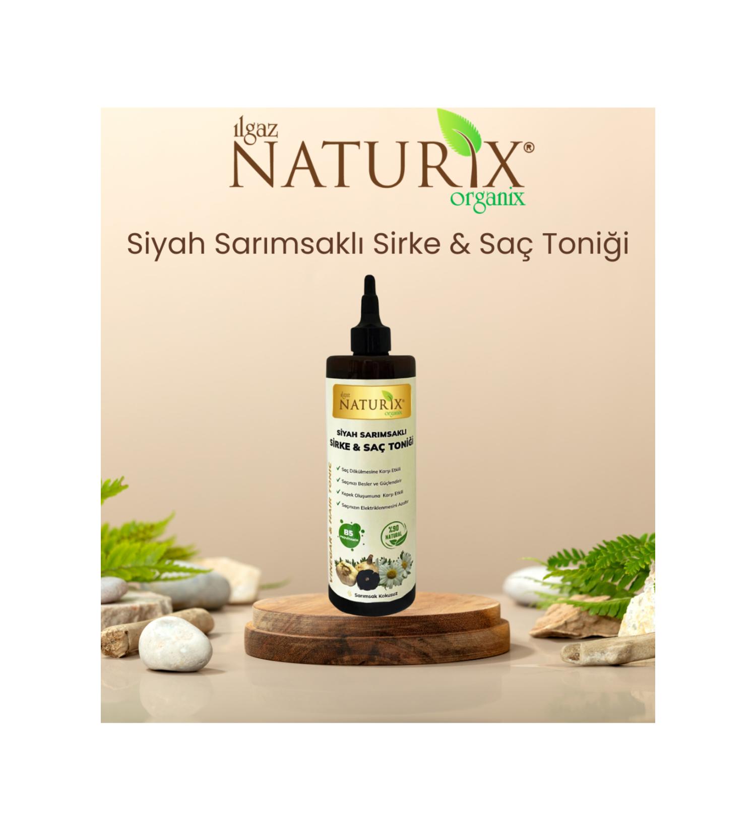 Naturix Black Garlic Vinegar & Hair Tonic Vitamin B5 Chamomile Extract Unscented 400 ml Vinegar