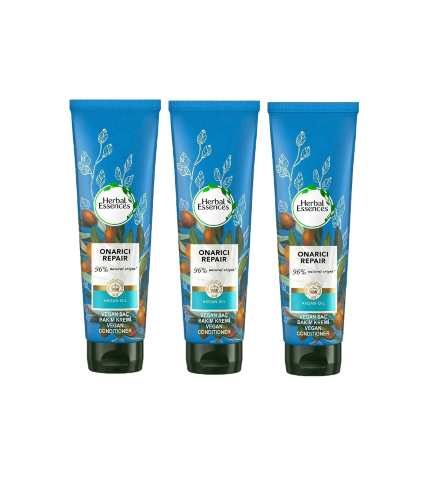 Herbal Essences Vegan Hair Care Conditioner Repairing Argan Oil 275 ml x3PCS