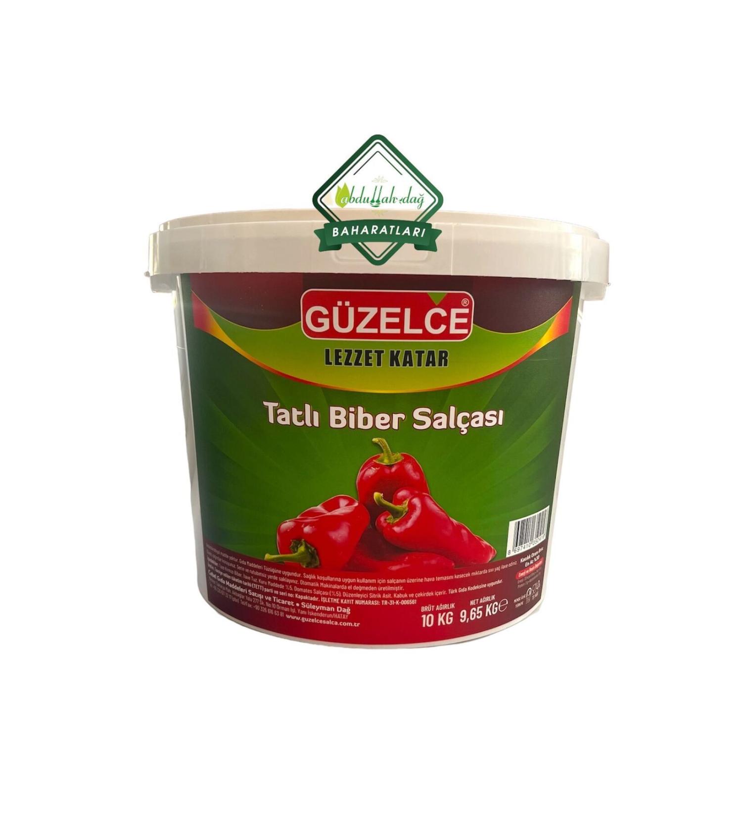 G zelce Hac o lu Spice Hatay Local Natural Pepper Paste Hot-Sweet 10 Kg Bucket - Buy Online on GoSupps.com
