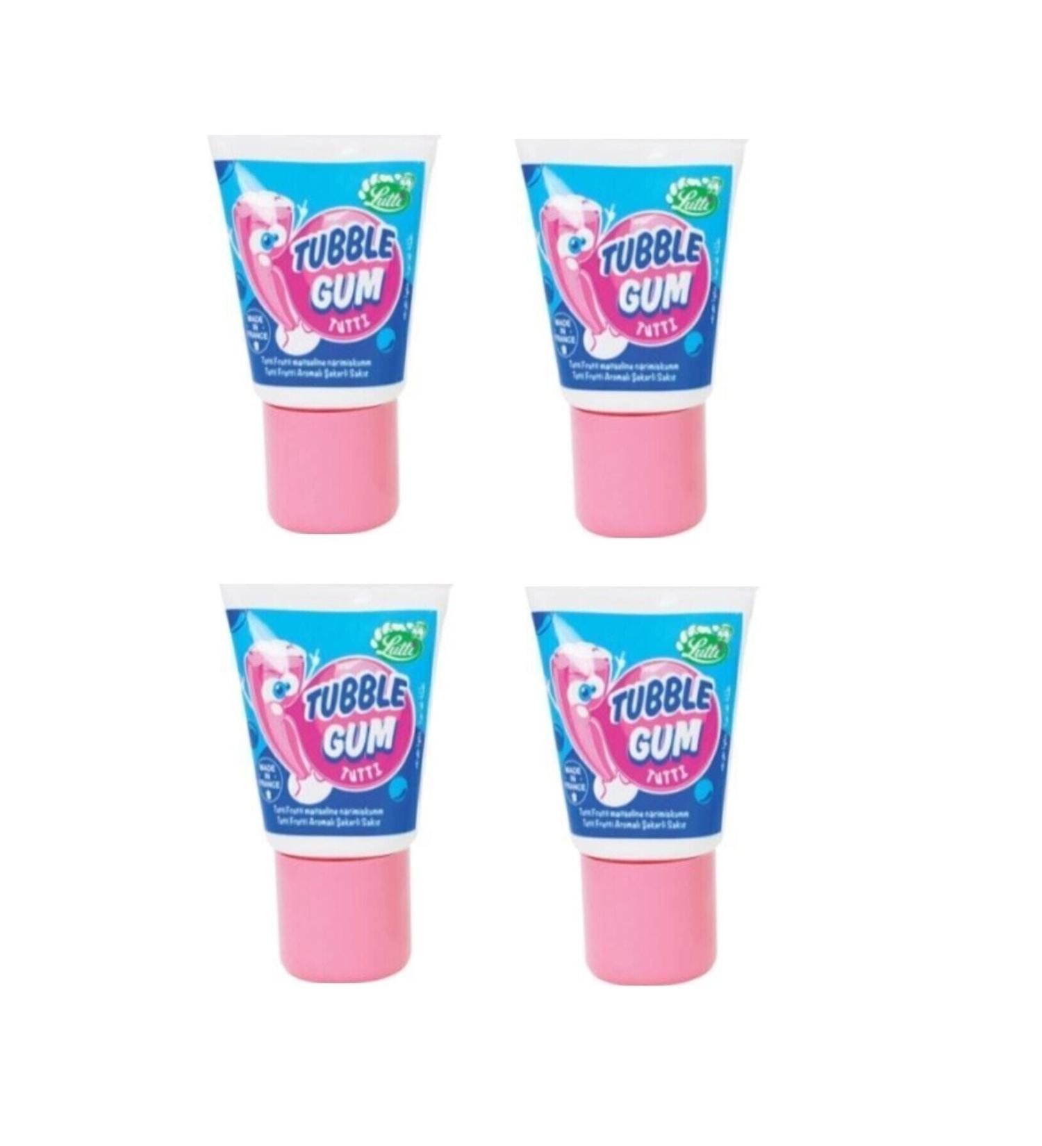 Unibon Lutti Tubble Gum Tutti Frutti Tube Gum 35 G 4 Pieces