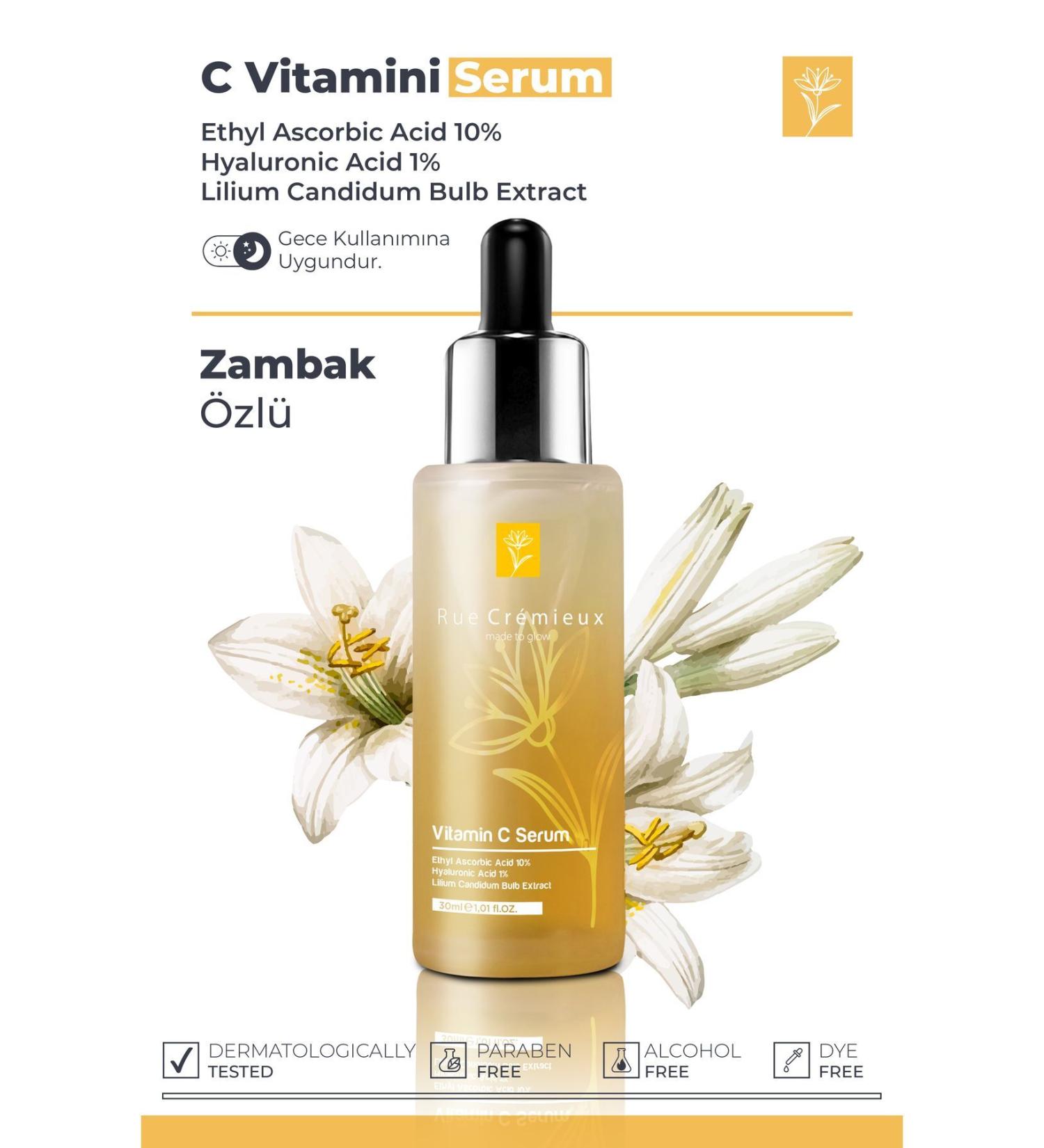 Rue Cremieux Vitamin C Brightening and Tone Equalizing Lily Essence Care Serum-ethyl Ascorbic Acid Hya %1-tk - Buy Online on GoSupps.com