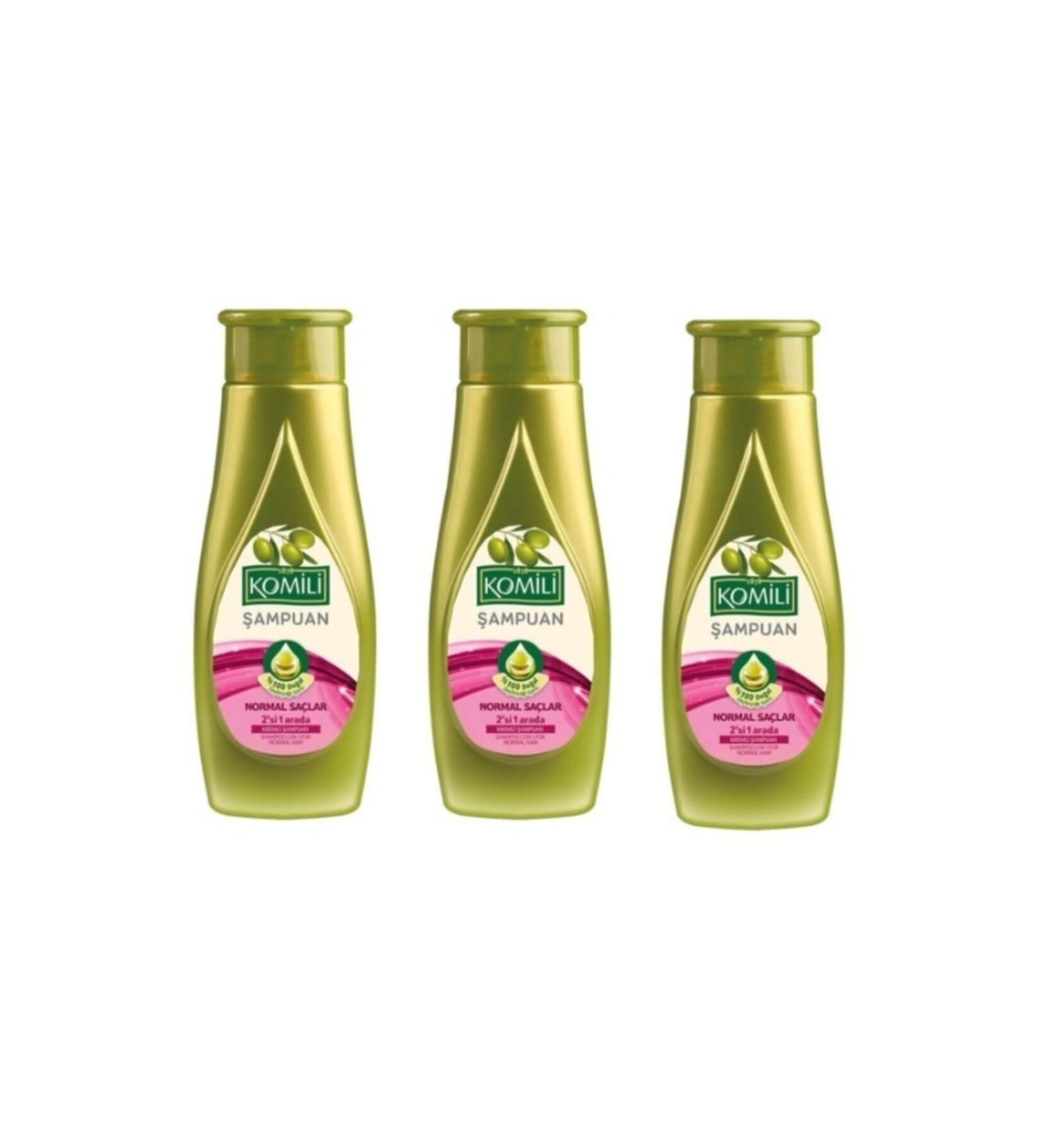 Komili Shampoo For Normal Hair Shampoo & Conditioner 2 in 1 500 ml X 3 Pieces