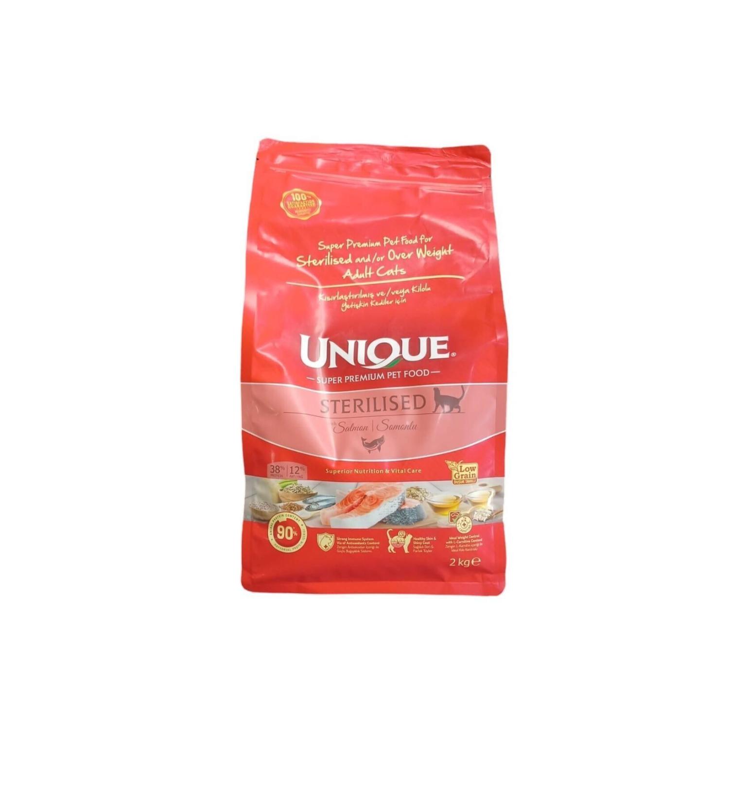 Unique sterilized neutered cat food 2 kg