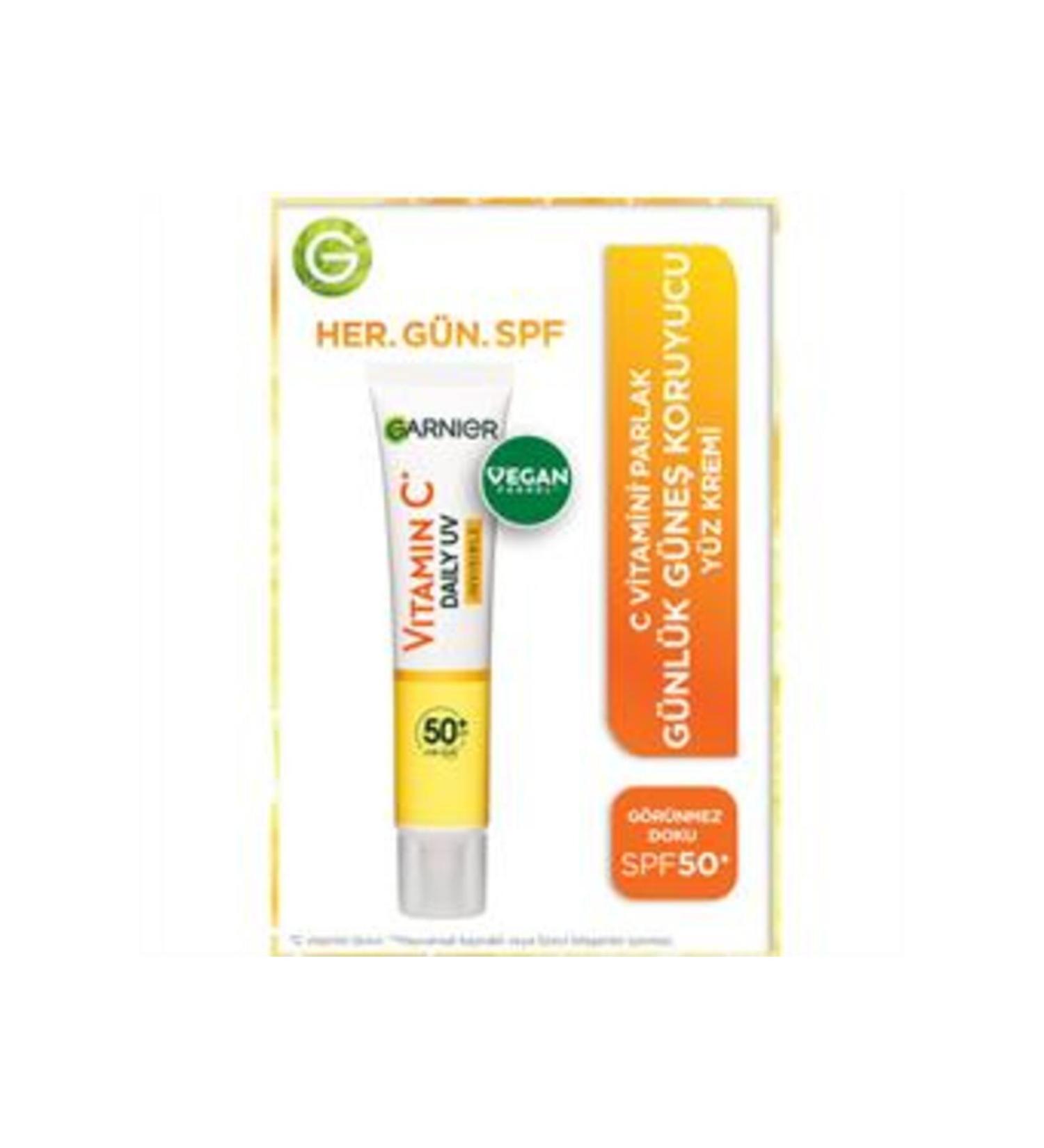 Baby Garnier Skin Vitamin C Bright Face Cream Spf Invisible 40ml (SINGLE)