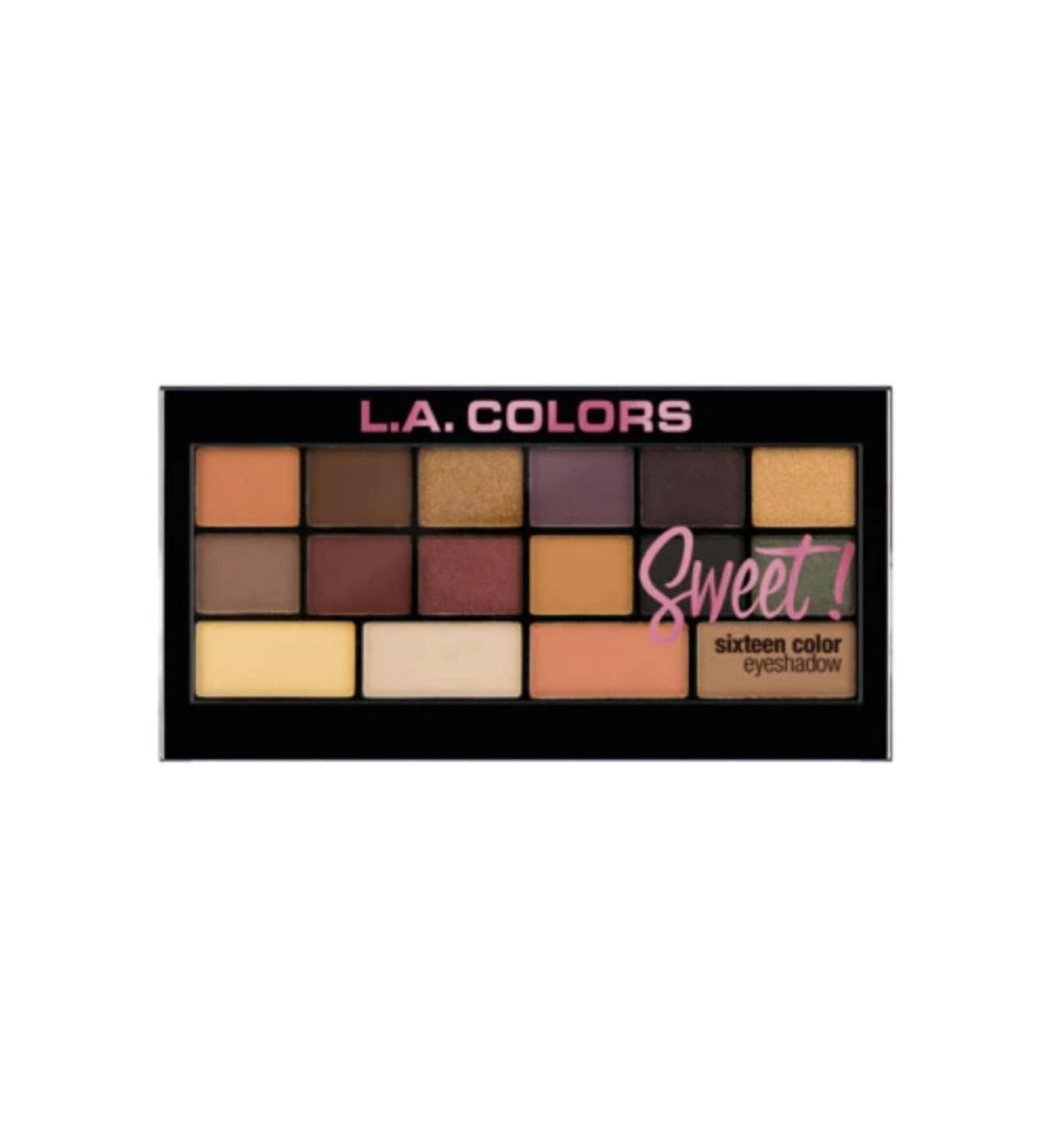 LA Colors La Colors Sweet 16 Color Eyeshadow Palette-seductive