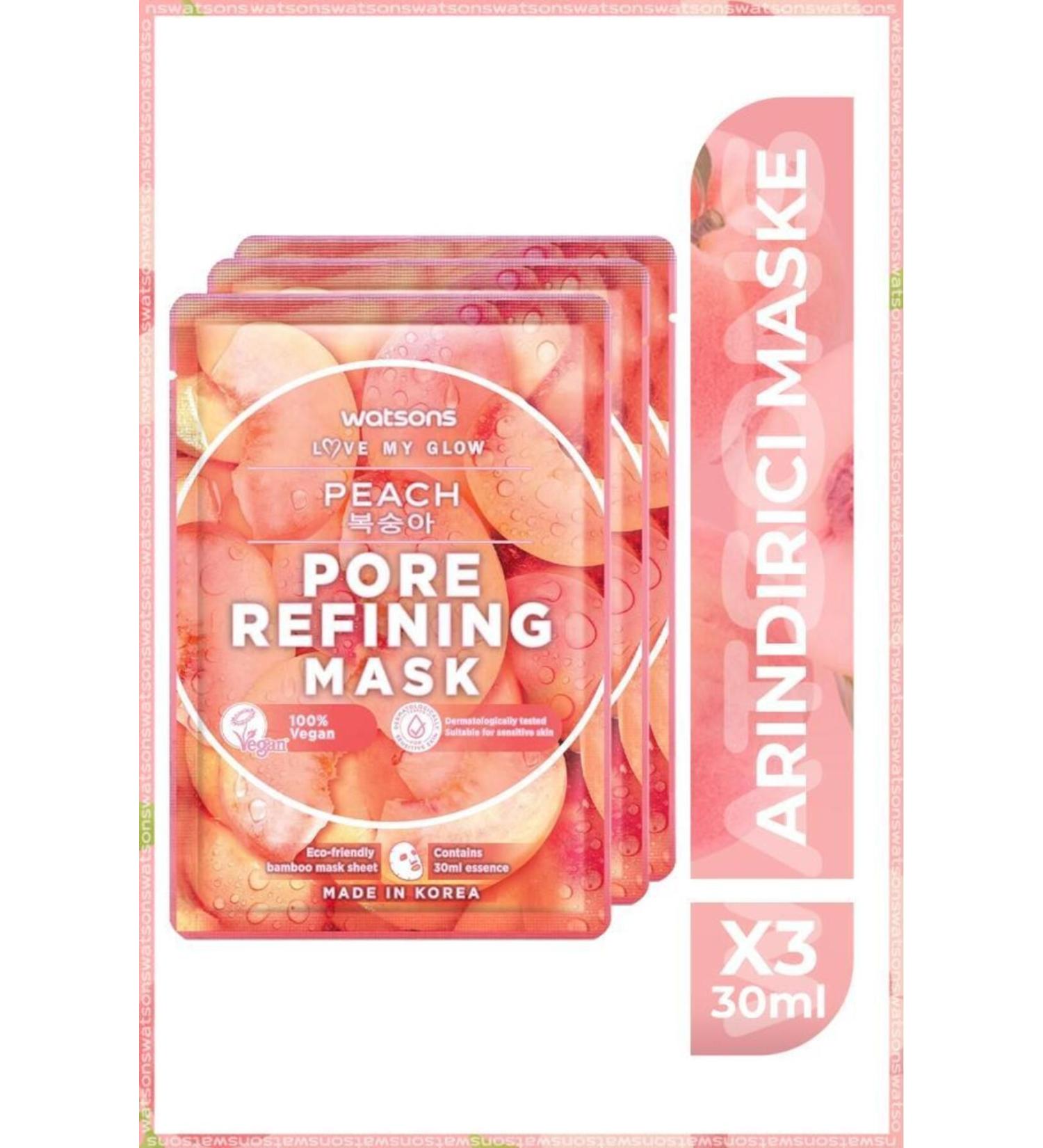 Watsons Fruity Mask Peach Pore Refining Mask * 3 Pieces - Buy Online on GoSupps.com