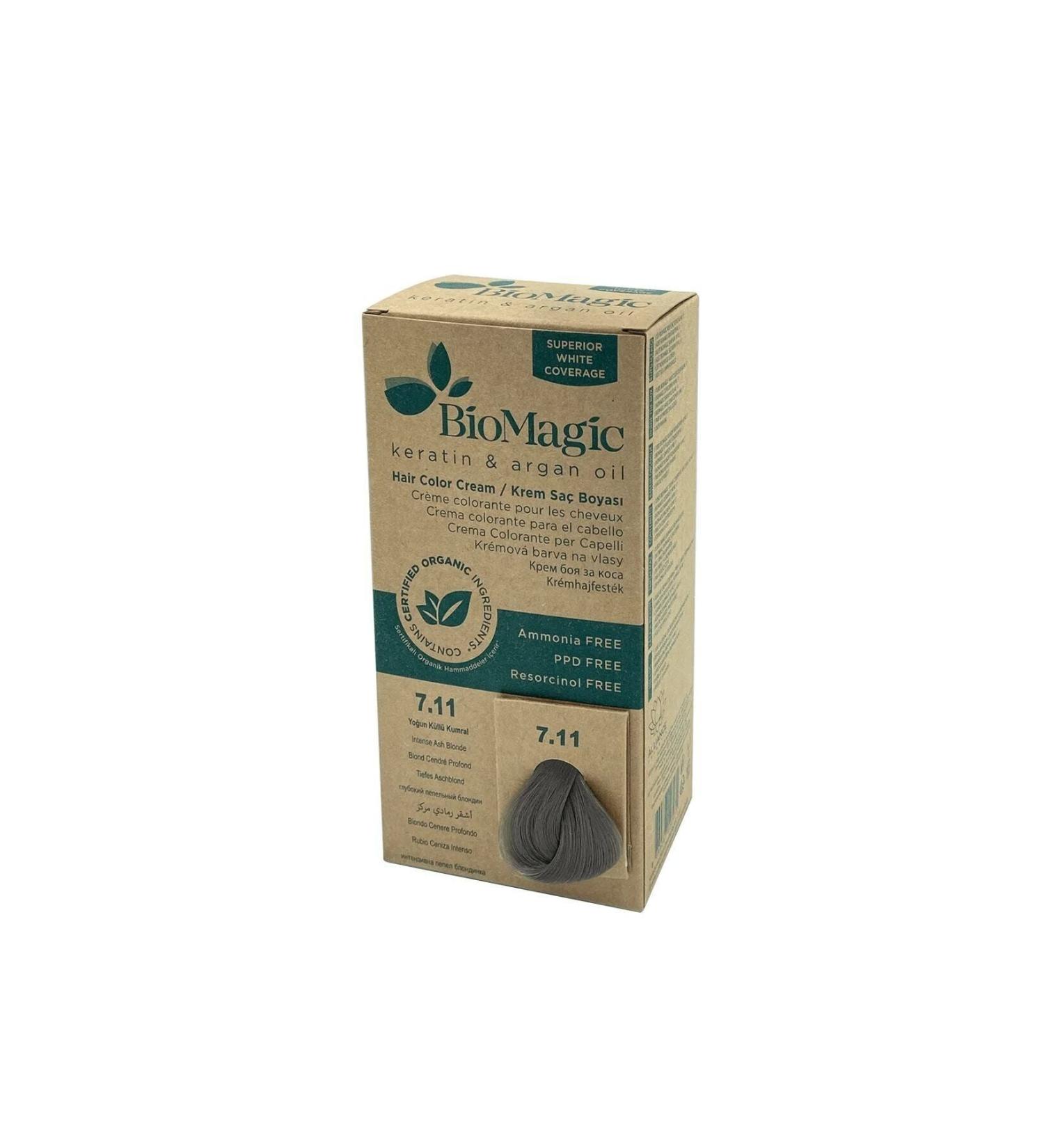 BioMagic HAIR DYE WILD. ASH BLONDE 7.11