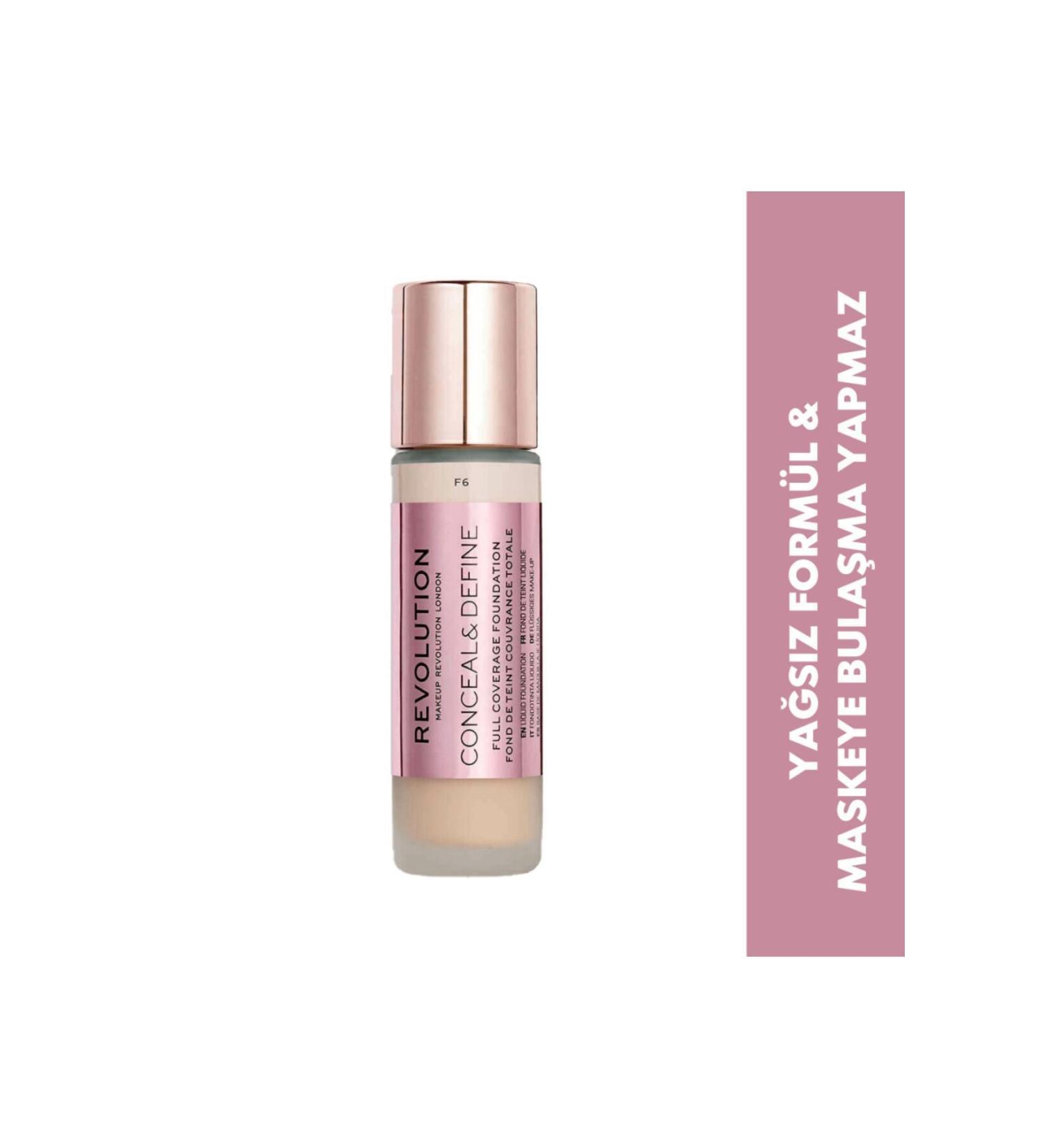 Revolution Conceal & Define Foundation Intensive Coverage Oil-Free Foundation F6