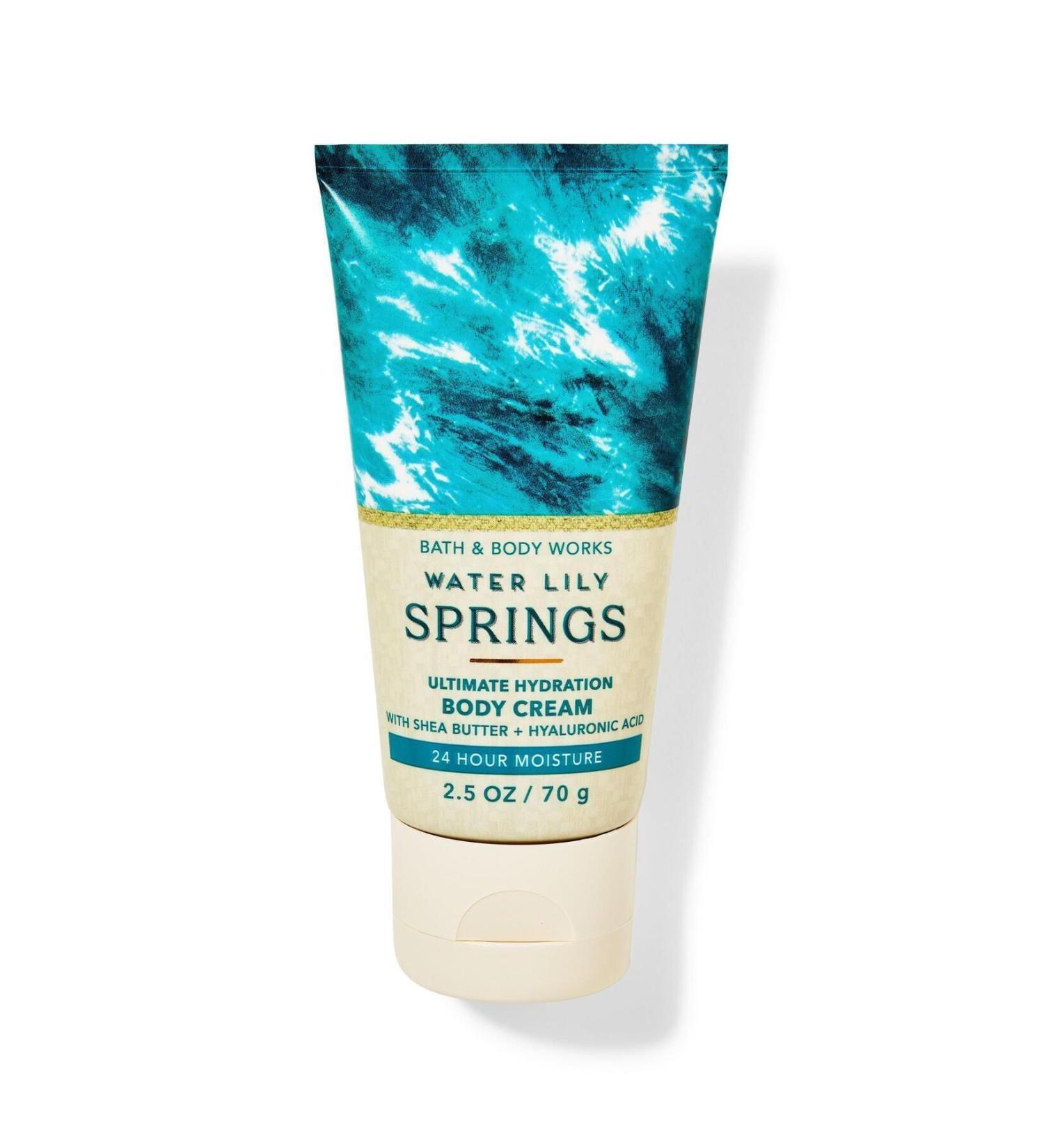 Bath & Body Works Water Lily Springs Travel Size Body Cream 70 G
