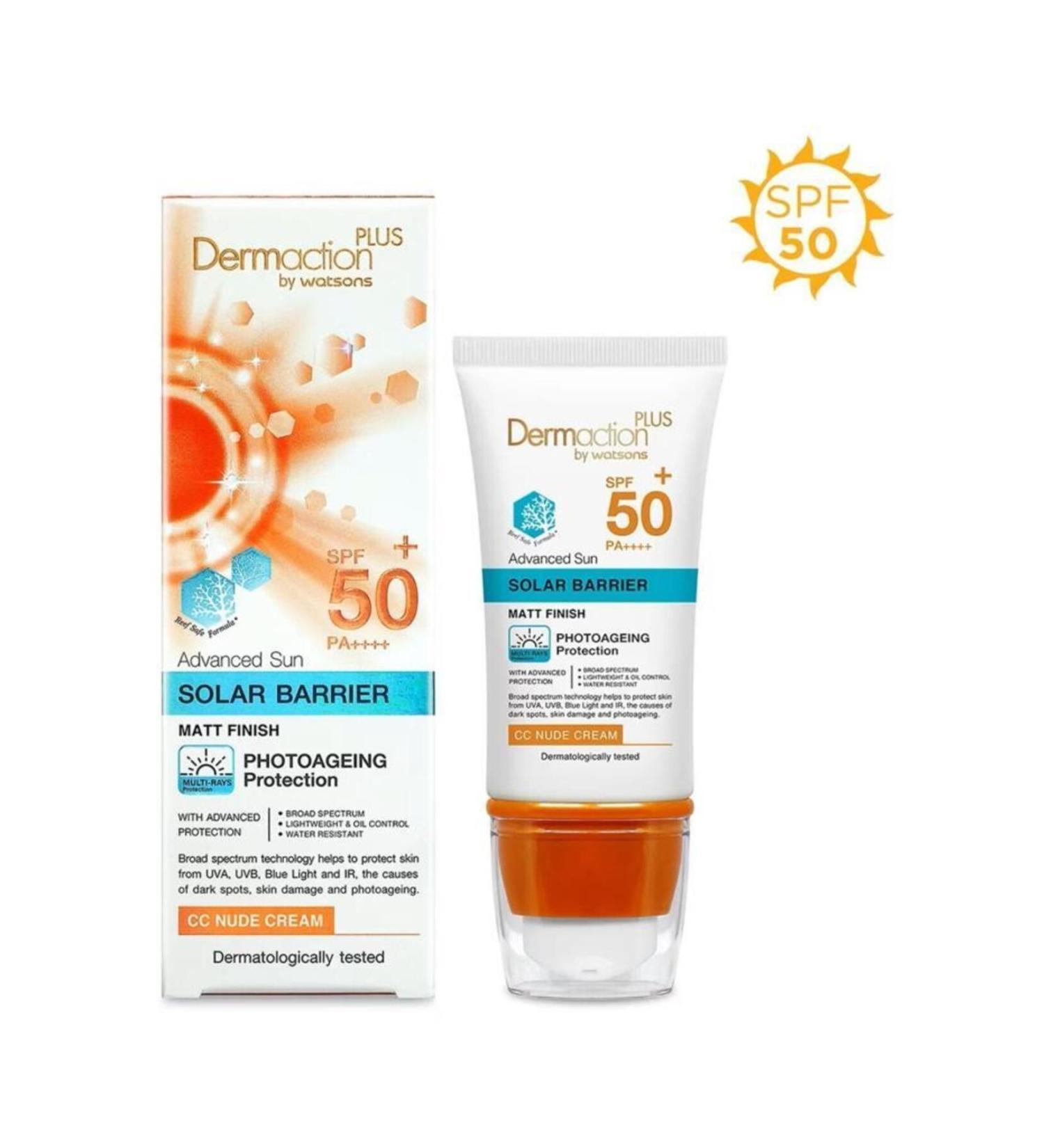 DERMACTION PLUS BY WATSONS Matte CC Cream Spf50 40 ml - Buy Online on GoSupps.com