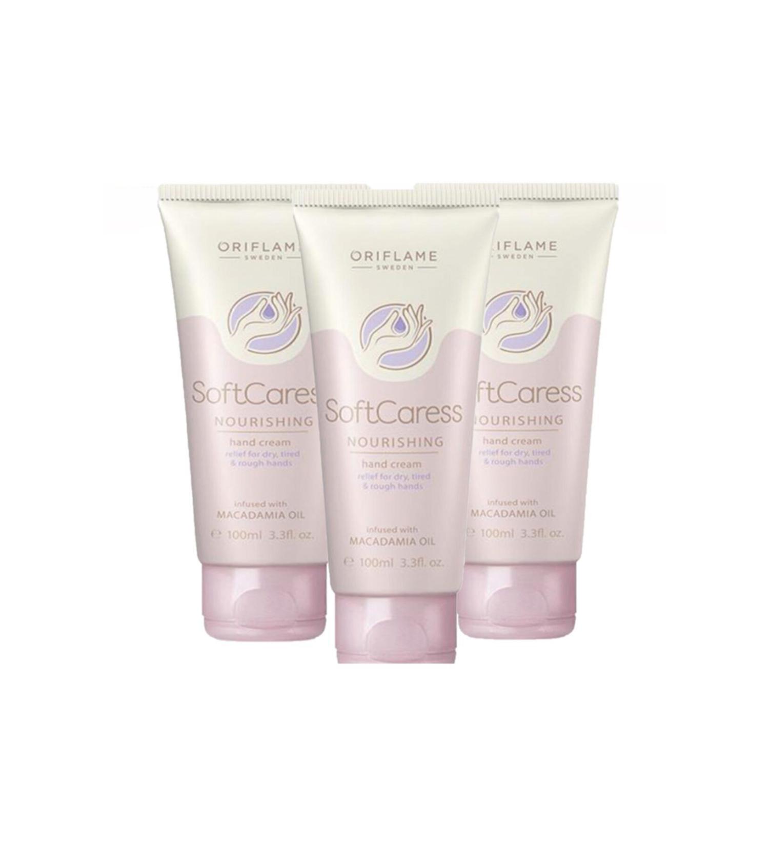 Oriflame Softcaress Nourishing Hand Cream 100 Ml 3 Pieces