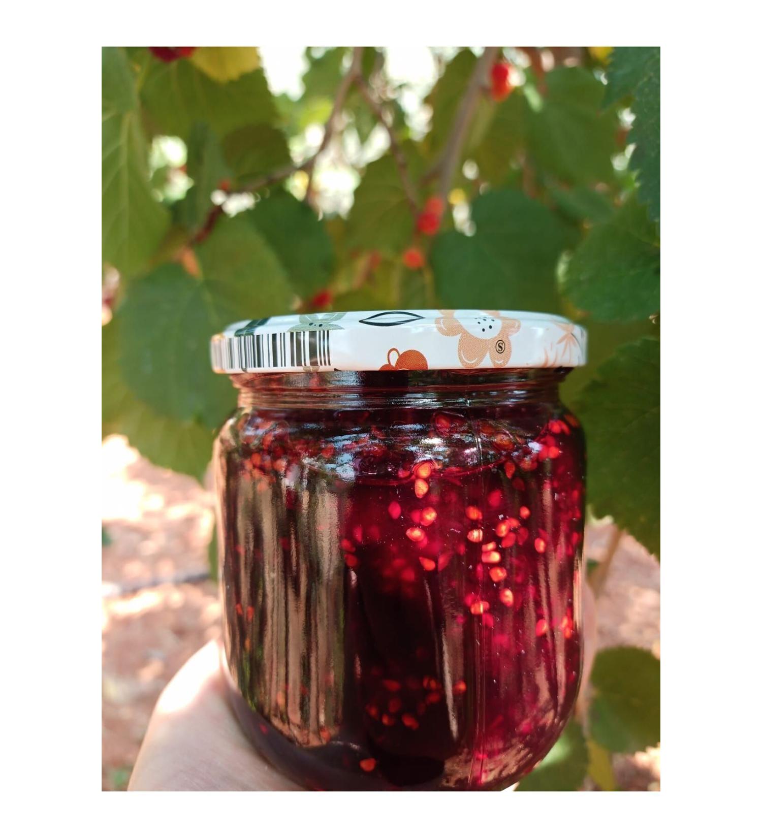 FROM THE LAND OF EFELER Black mulberry jam 470 gr homemade 0 natural