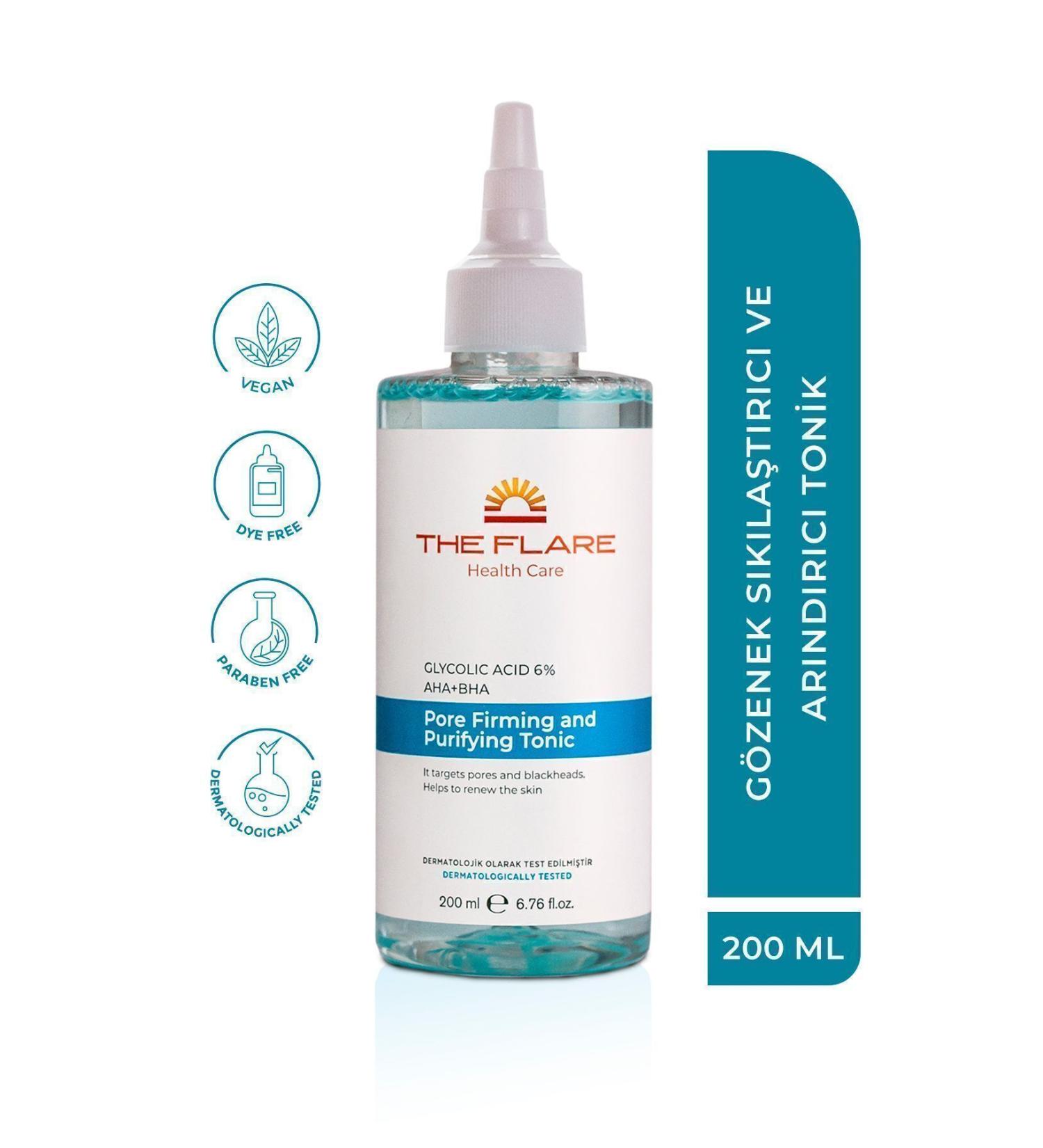 THE FLARE HEALTH CARE Pore Tightening and Purifying Tonic 200ml - Buy Online on GoSupps.com