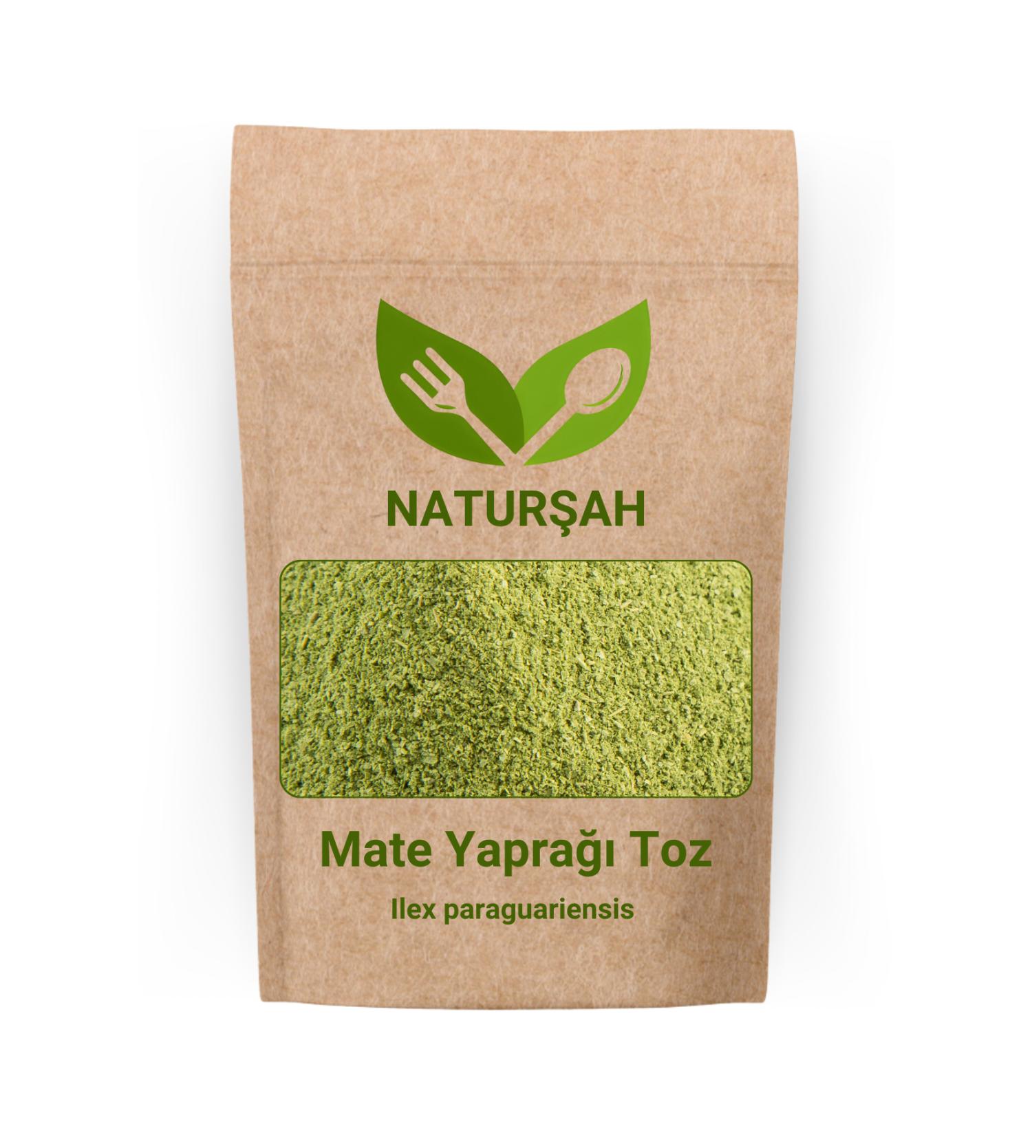 Natur ah Mate Leaf Powder-Ground (Ilex Paraguariensis Powder) 500 Gr