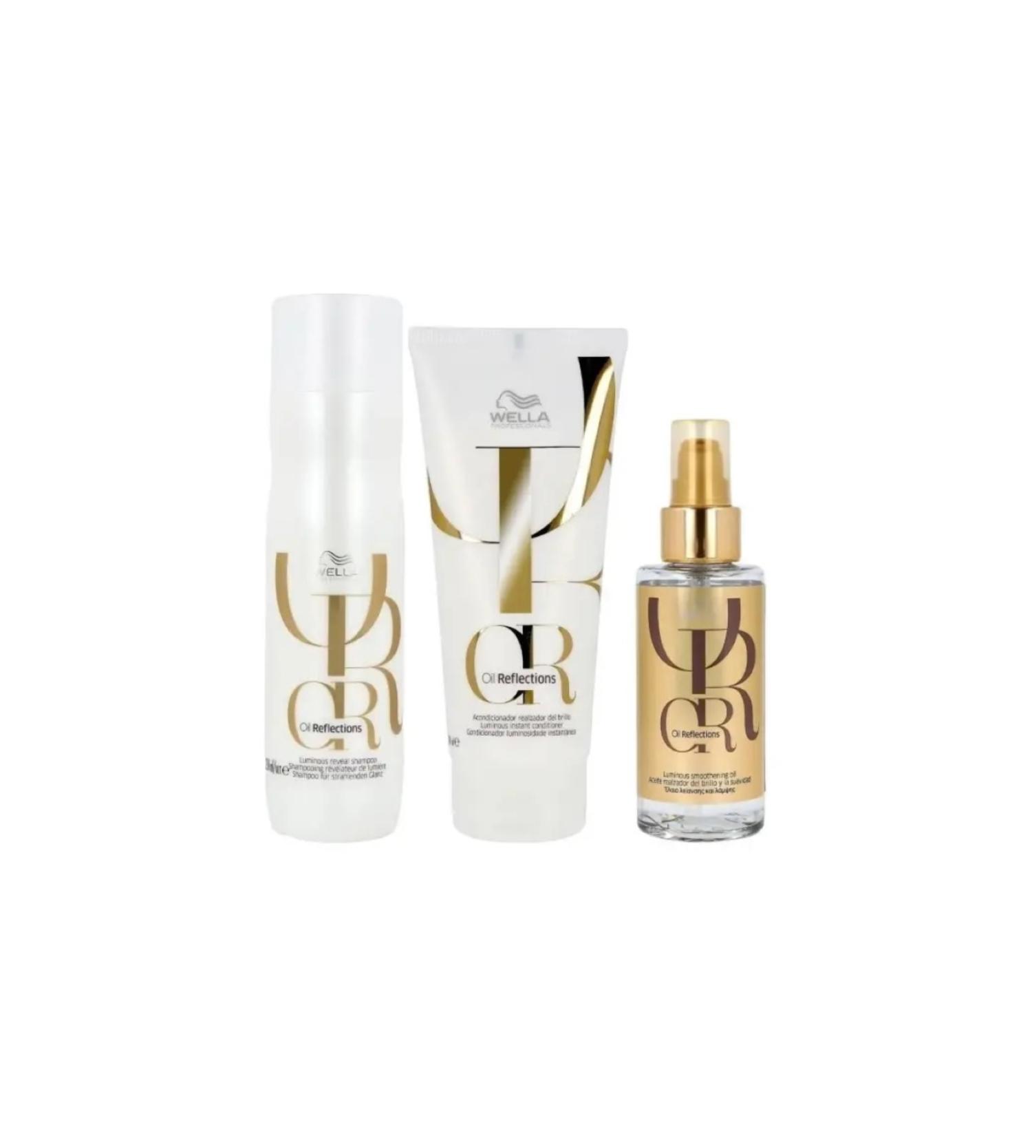 Wella OIL REFLECTIONS (Anti-Electricity)Tr o Shampoo 250 ml-Conditioner 200 ml-Luminous Oil