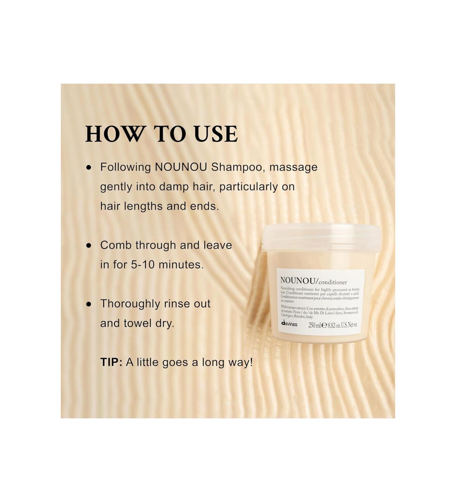 Davines NOUNOU NOURISHING GLYCERIN CONDITIONER (250 ML) EVA-NO326