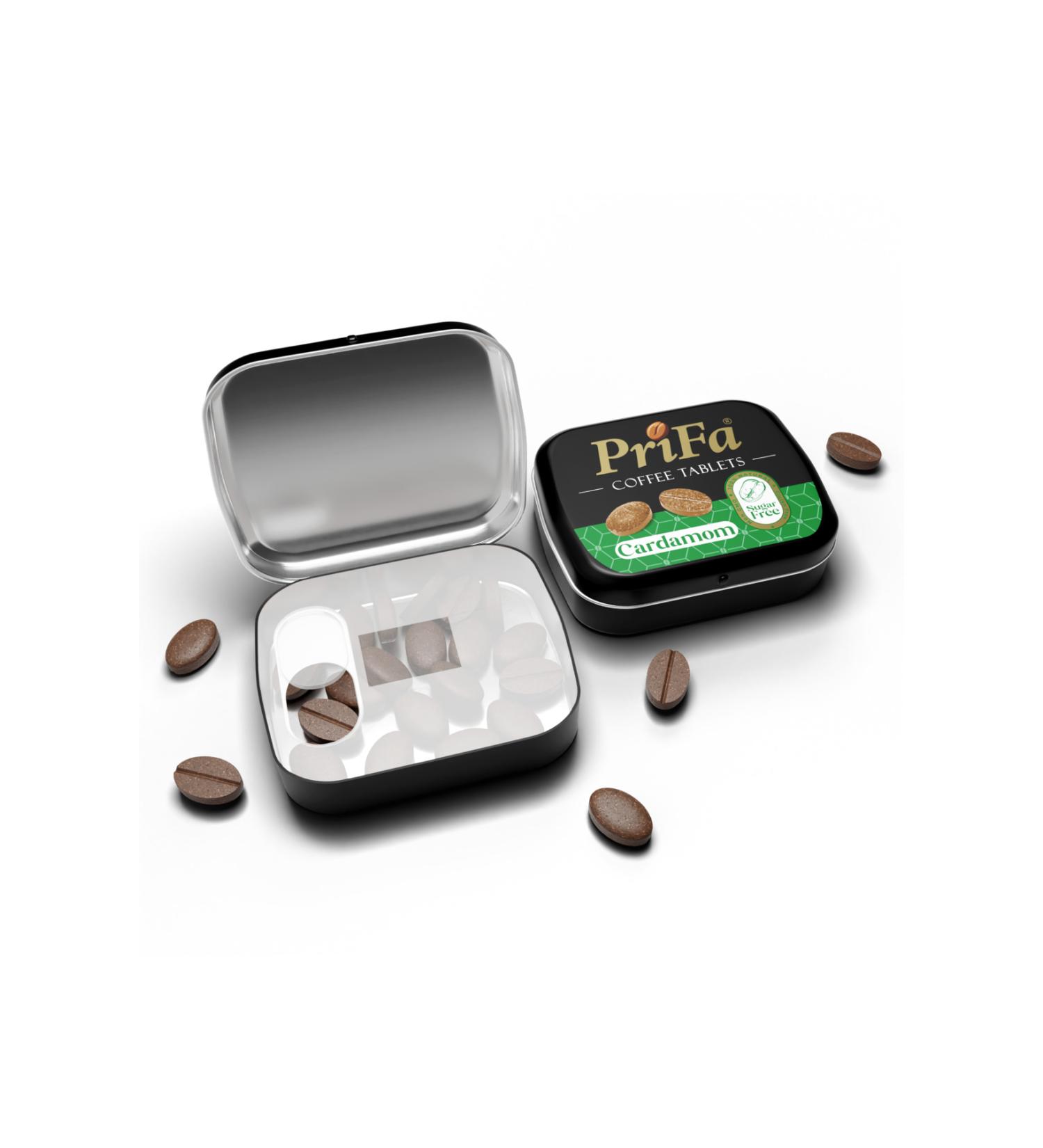 prifa Coffee Tablets | Cardamom | Sugar Free | Vegan | Emergency Coffee | Real Absorbable Coffee - Buy Online on GoSupps.com