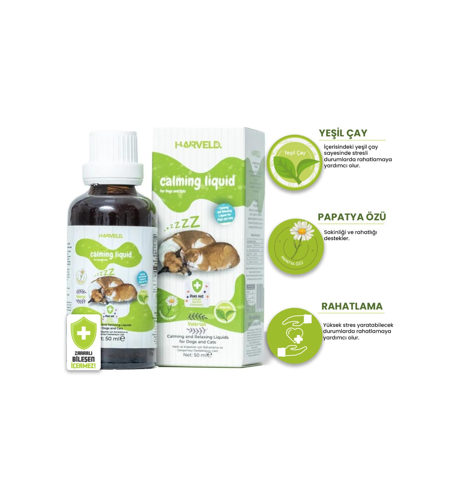HARVELD Calming Down Cat Dog Journey Travel Daily Life Stress Reliever Relaxing Relaxing Liquid - Buy Online on GoSupps.com