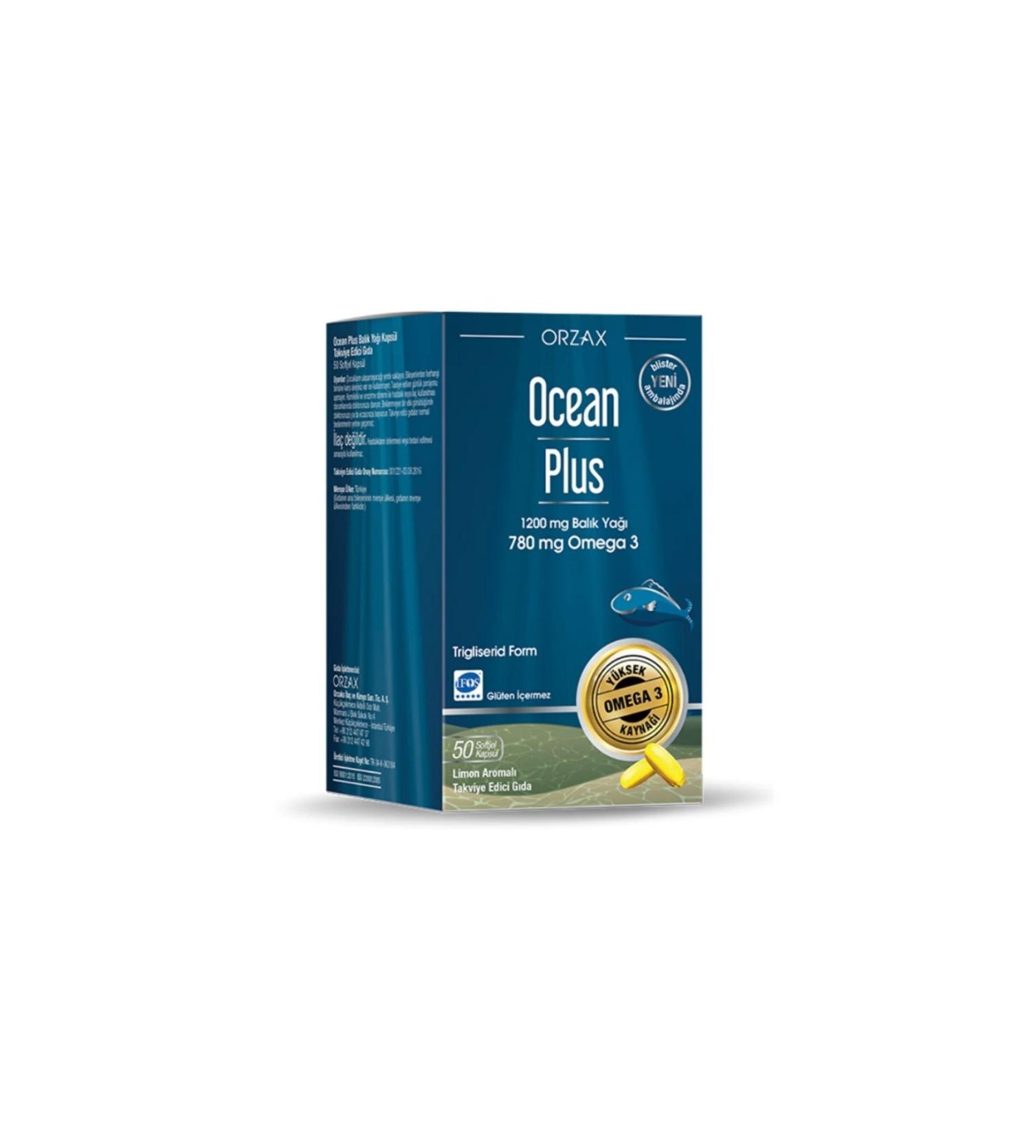 Orzax OCEAN PLUS 1200 MG 50 CAPSULES