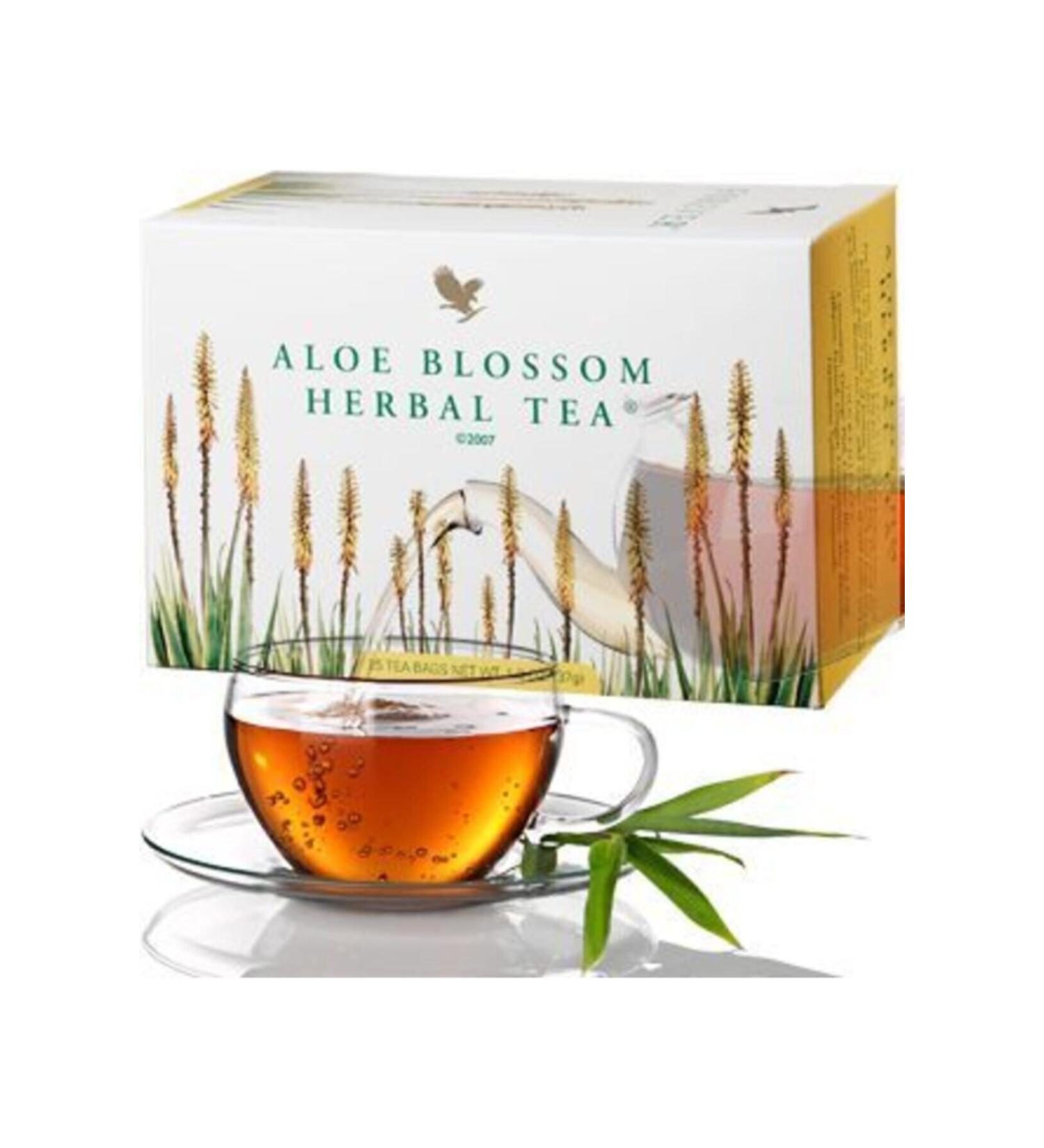 Forever Aloe Blossom Herbal Tea - Herbal Tea with Aloe Vera  - Buy Online on GoSupps.com