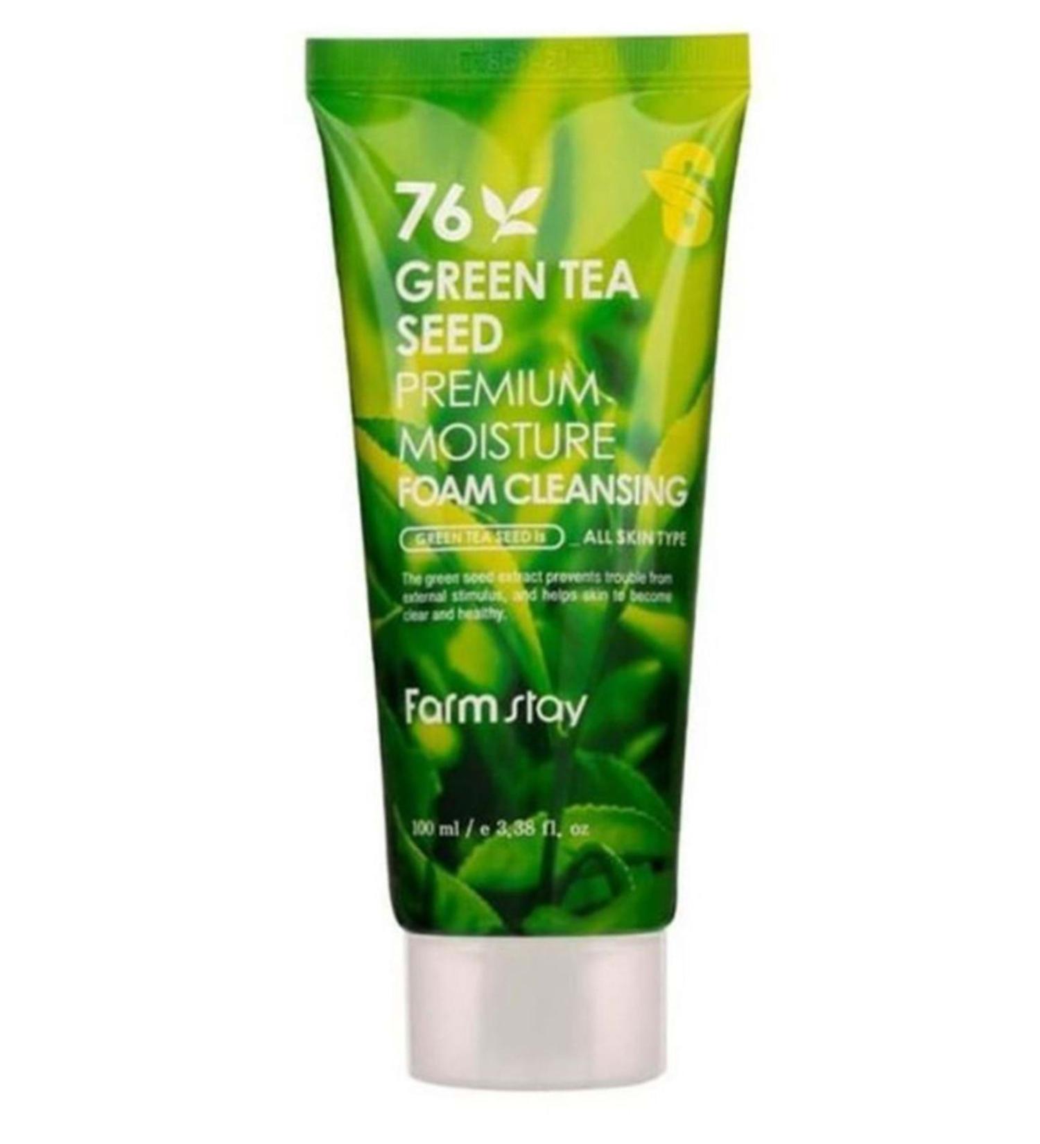 Farmstay Farm Stay Green Tea Seed Premium Moist Cleansing Green Tea Essence Face Wash Gel (GLOBALCARE)