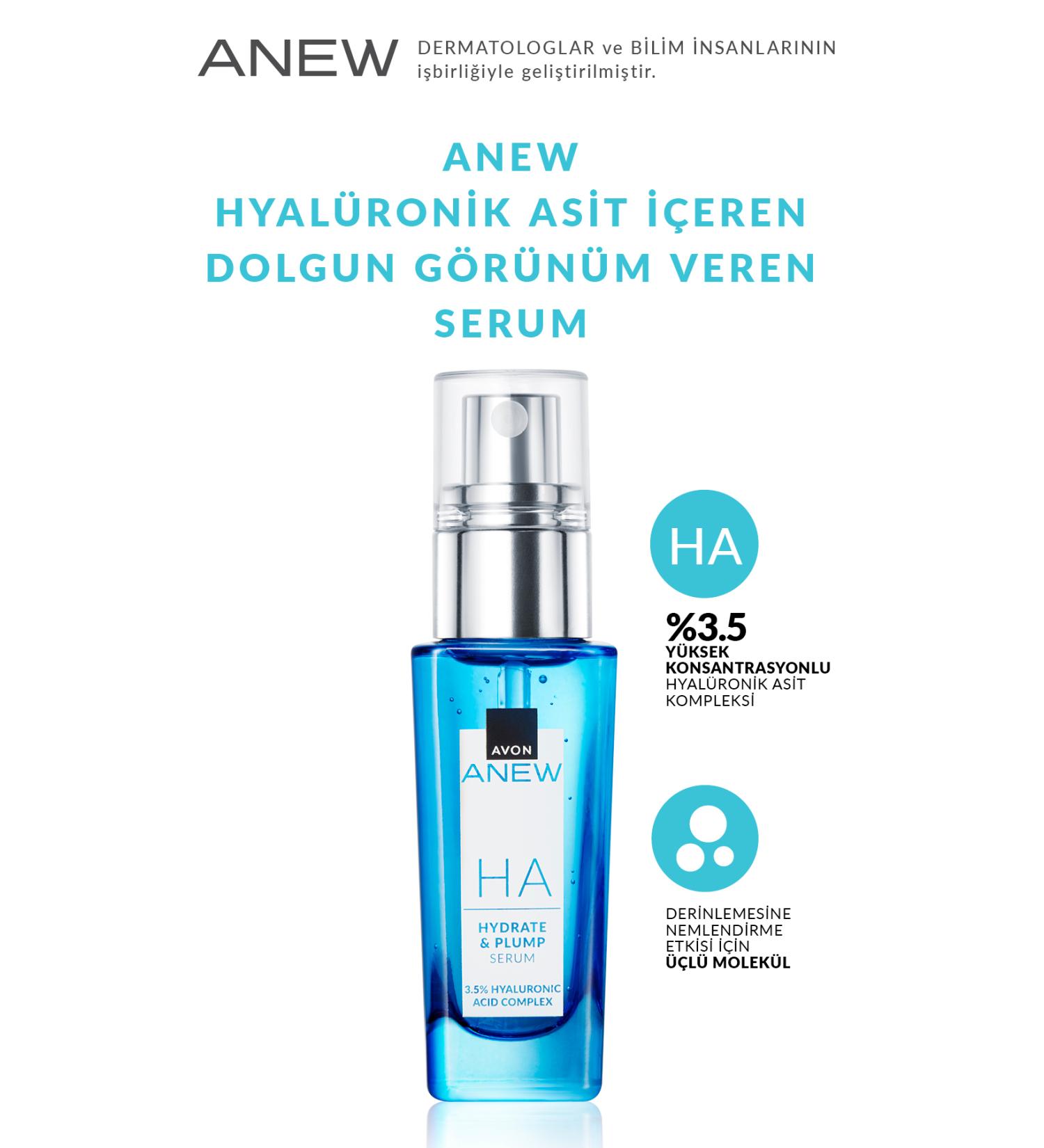 Avon Anew Hyaluronic Acid Plumping Serum 30ml - Buy Online on GoSupps.com