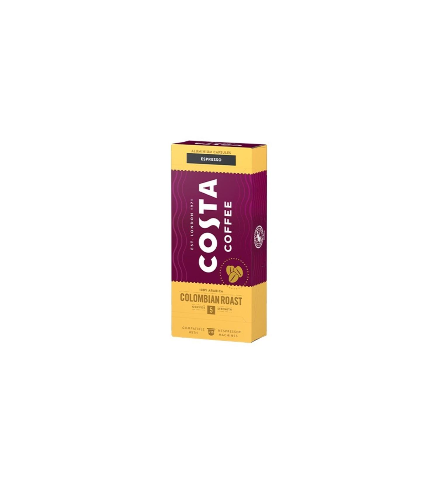 Costa Coffee Colombian Roast - 10 Capsules Coffee