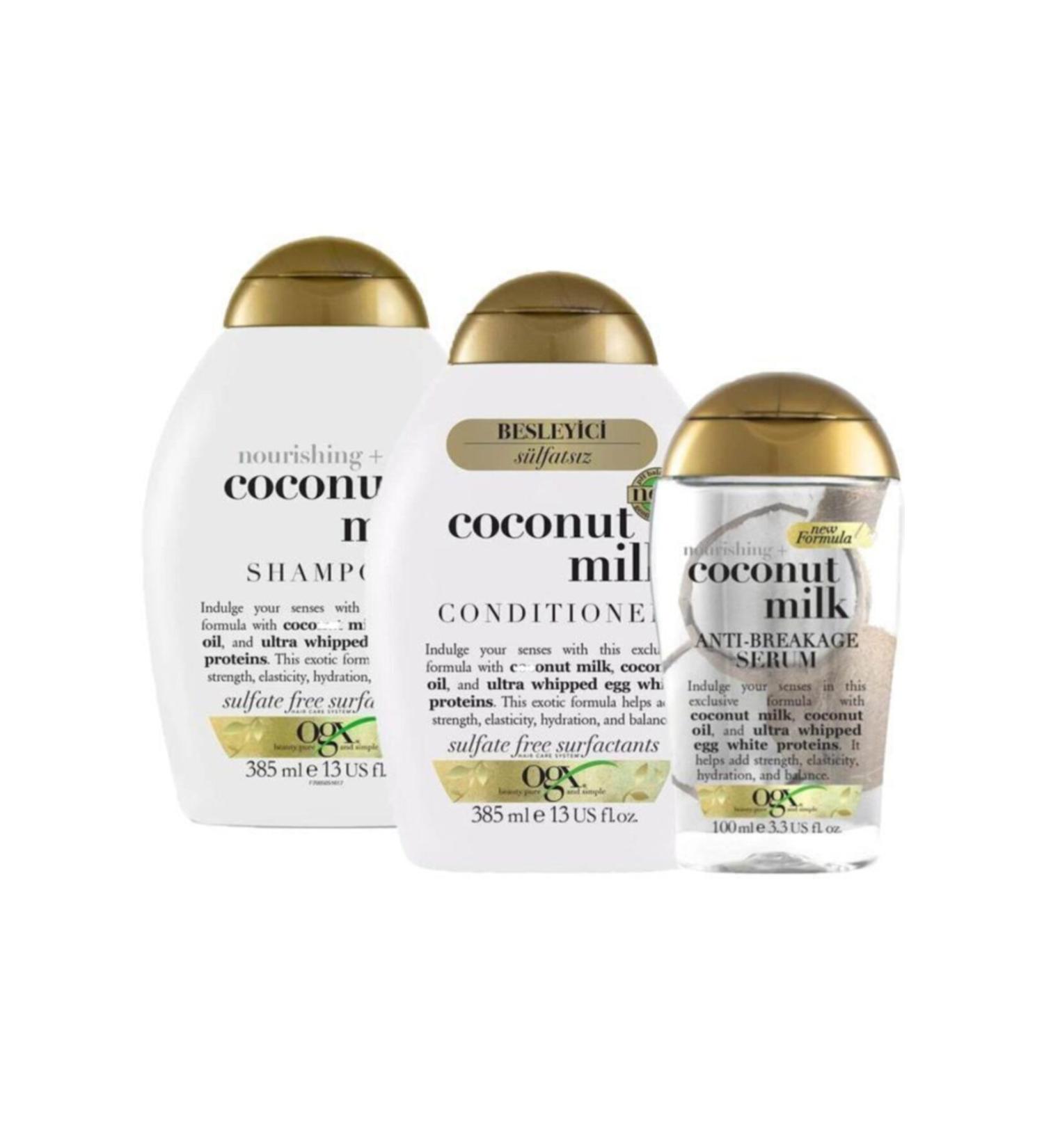 OGX Organix Coconut Milk Shampoo Set