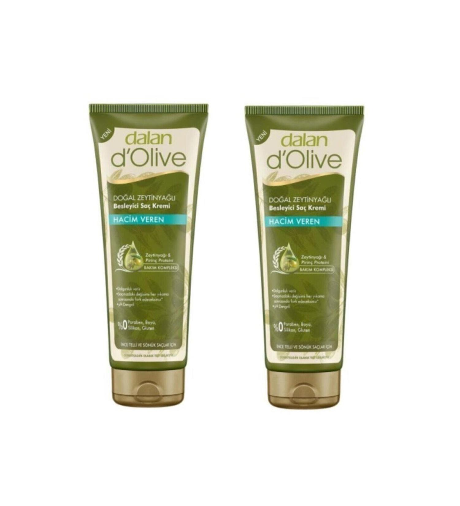 Dalan D'olive Olive Oil Volumizing Hair Conditioner for Fine and Dull Hair 200 Ml X 2 Pieces