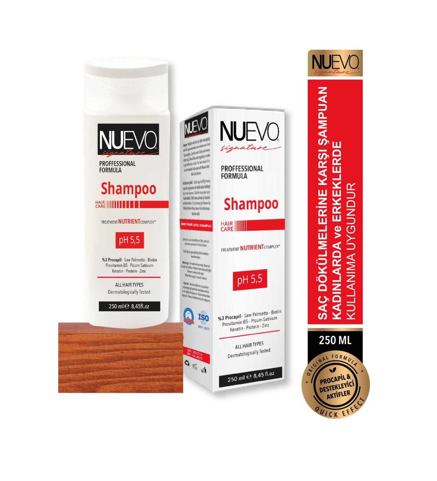 Nuevo Signature Anti-Hair Loss and Post-Hair Transplant 3% Procapil Shampoo - Buy Online on GoSupps.com