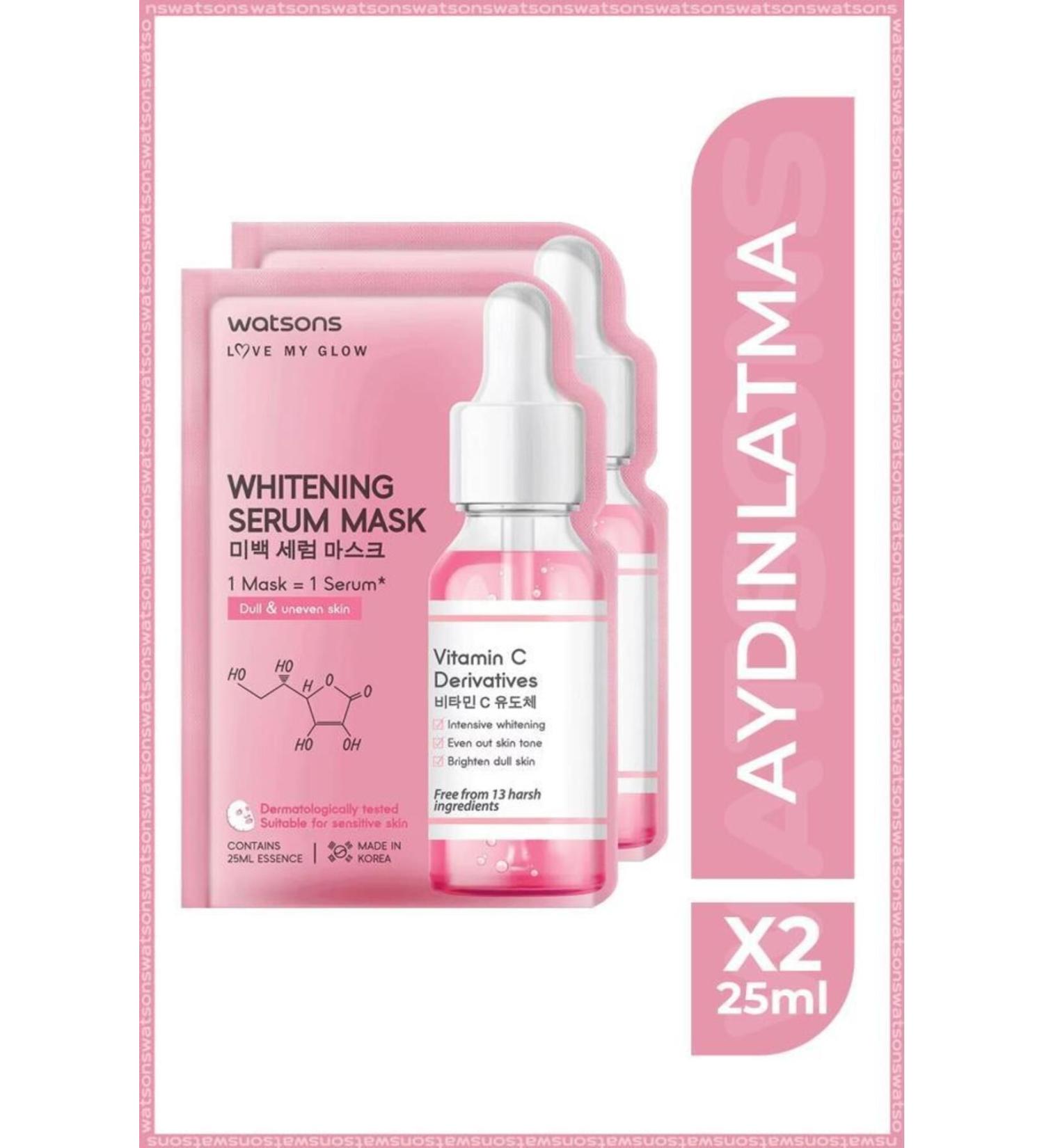 Watsons Whitening Serum Mask * 2 Pieces - Buy Online on GoSupps.com