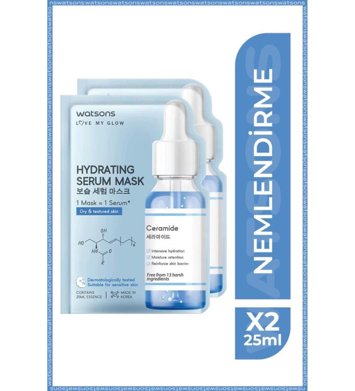 Watsons Hydrating Serum Mask * 2 Pieces - Buy Online on GoSupps.com