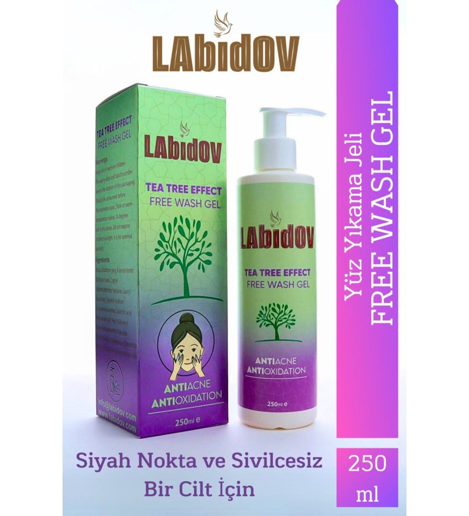 LAbidOV FREE WASH GEL Face Wash Gel Perfect Formula with Tea Tree Oil 250ml