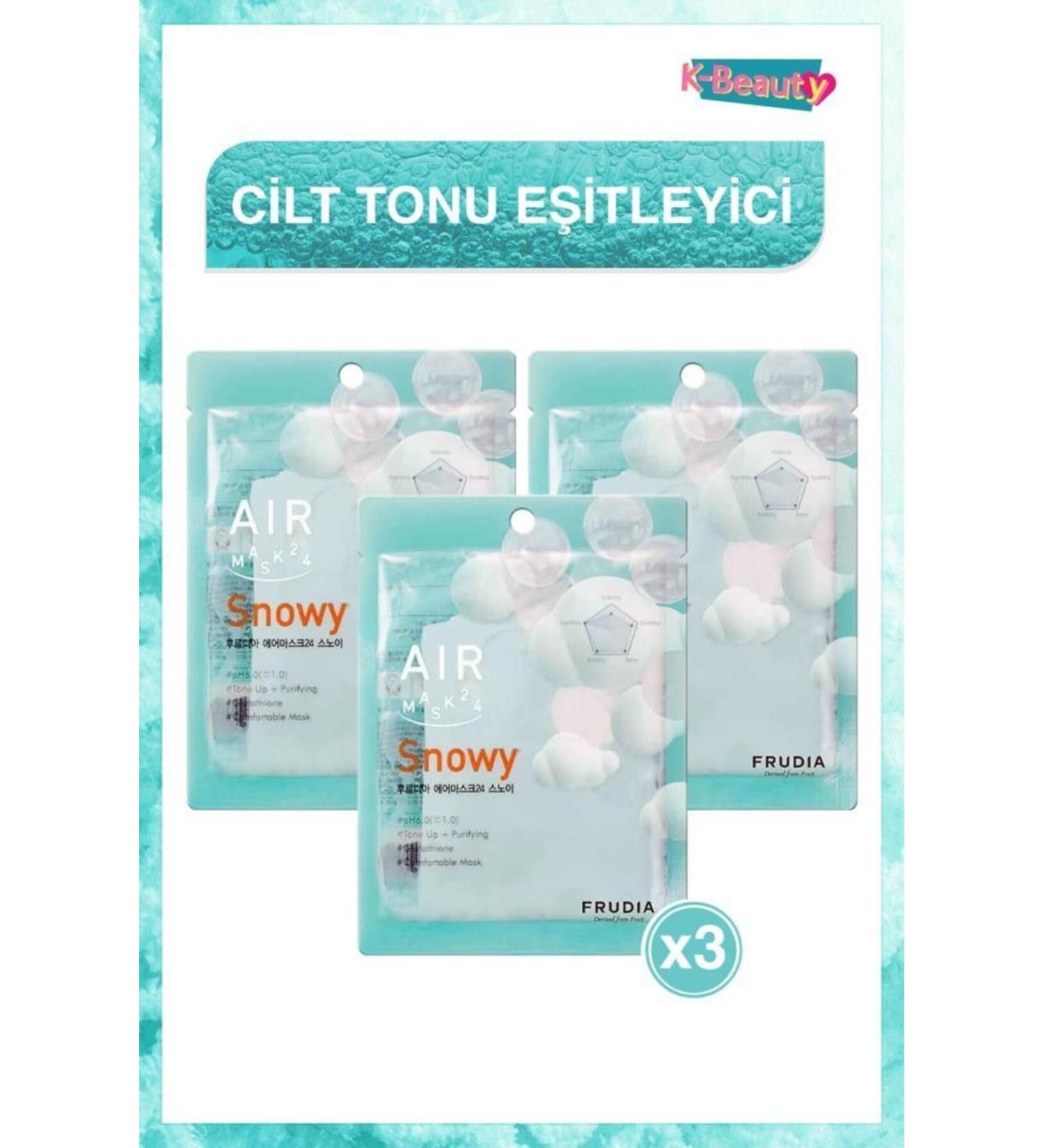 Frudia Air Snowy Balancing Mask 3 Pieces